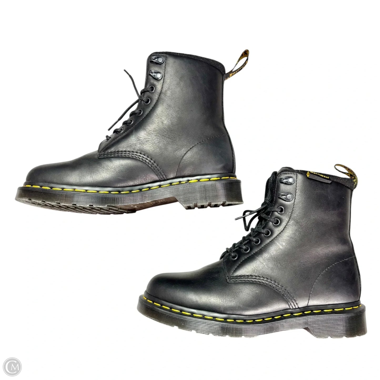 Boots Leather By Dr Martens In Black, Size: 9
