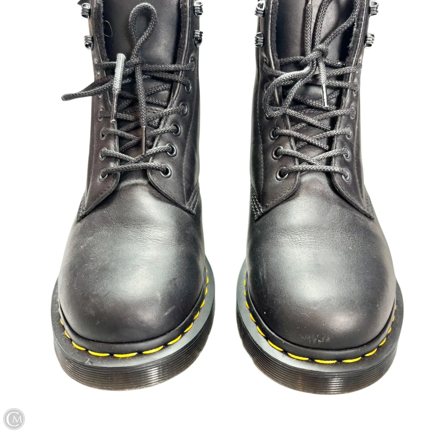 Boots Leather By Dr Martens In Black, Size: 9