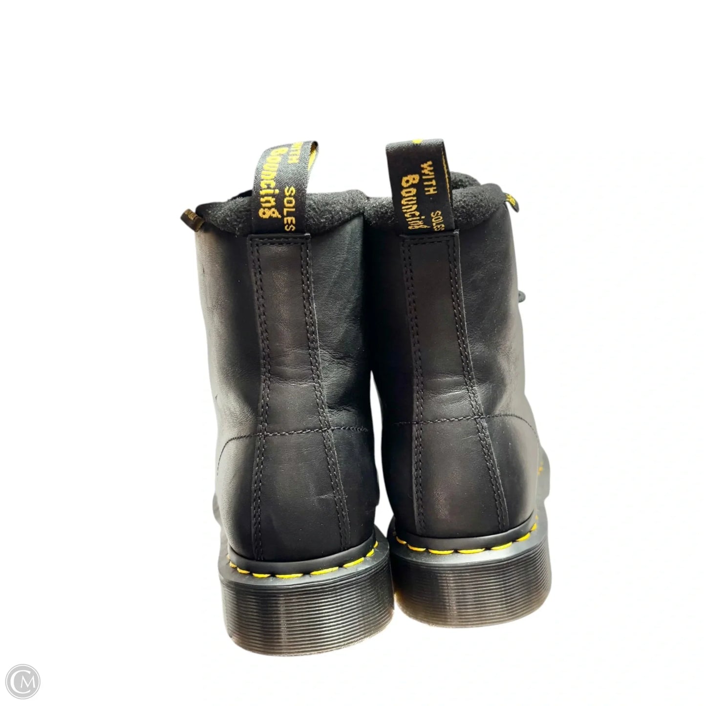 Boots Leather By Dr Martens In Black, Size: 9