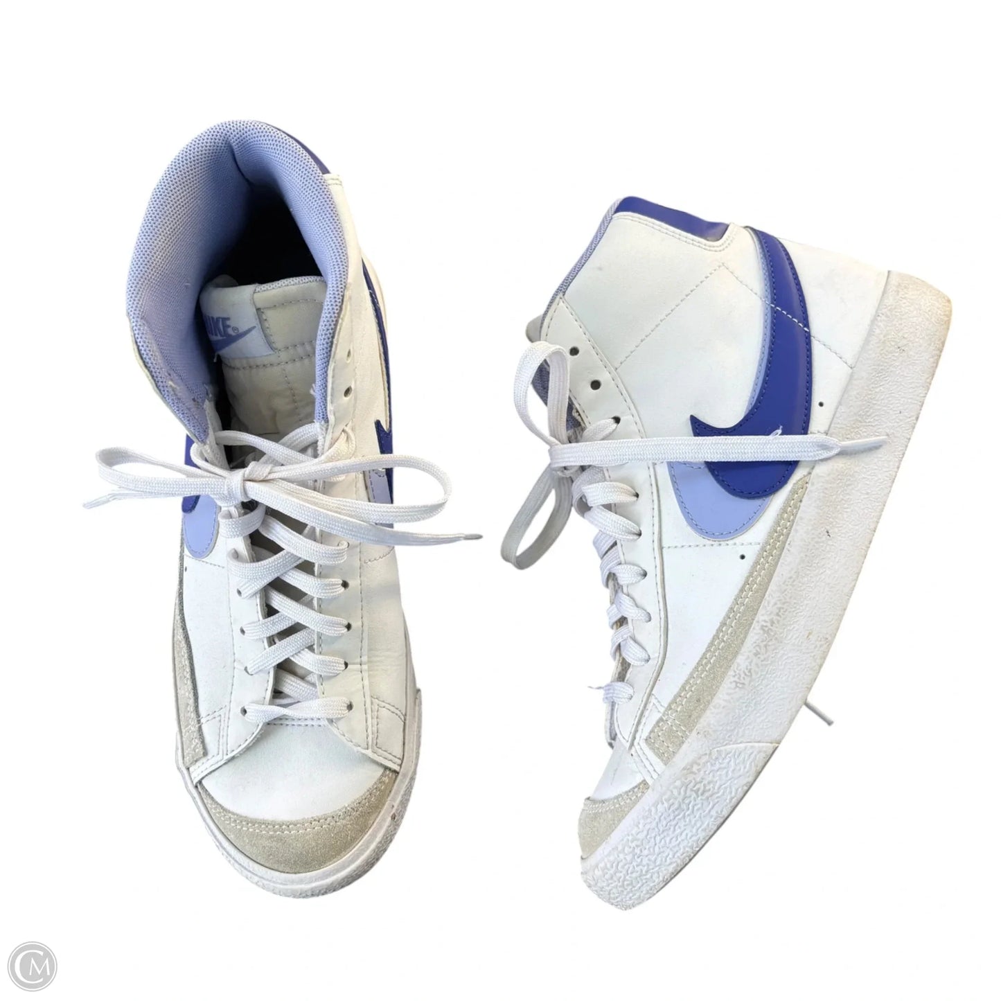 Shoes Sneakers By Nike In Blue & White, Size: 9