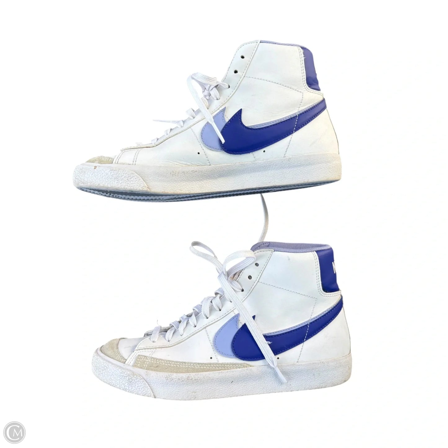 Shoes Sneakers By Nike In Blue & White, Size: 9
