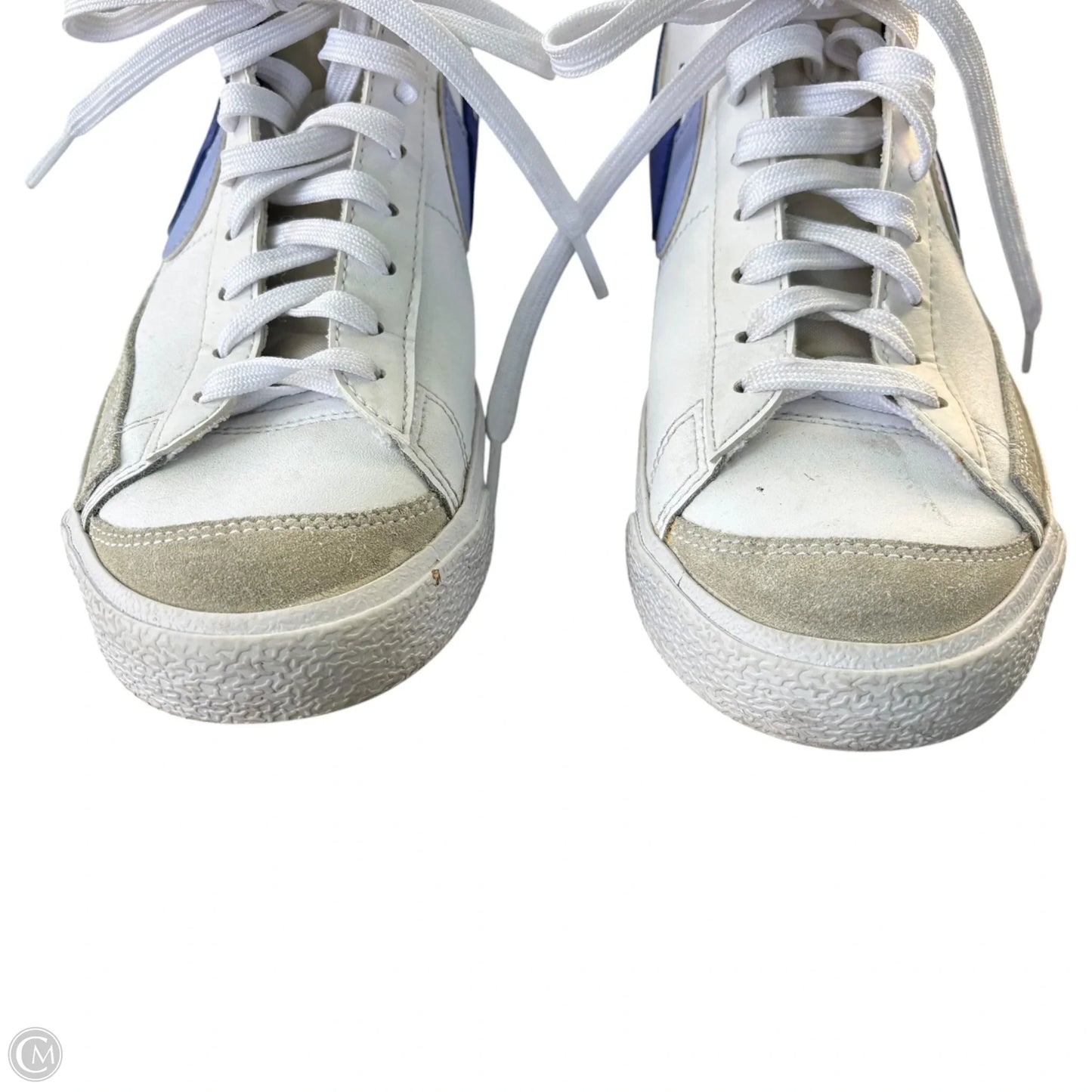 Shoes Sneakers By Nike In Blue & White, Size: 9