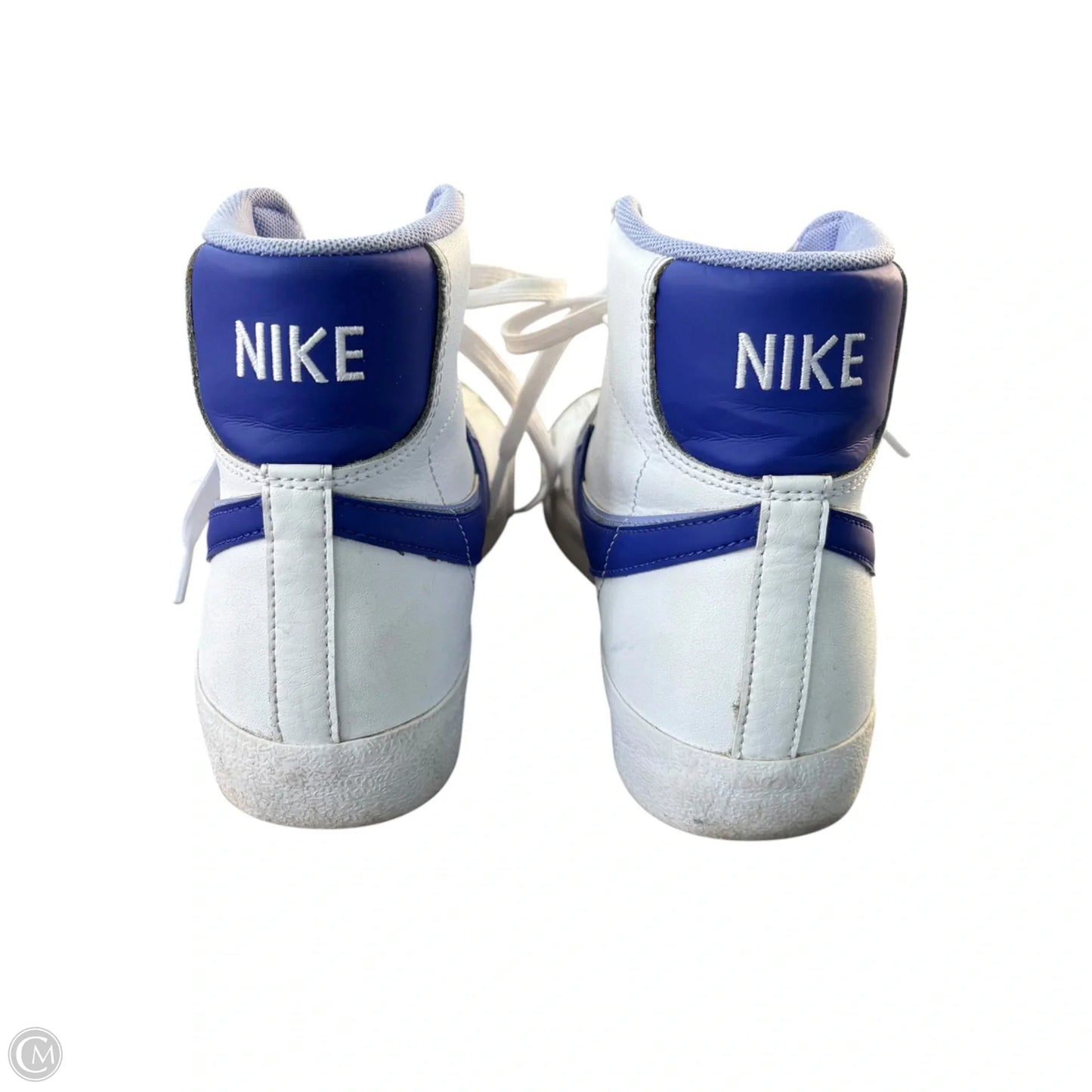 Shoes Sneakers By Nike In Blue & White, Size: 9