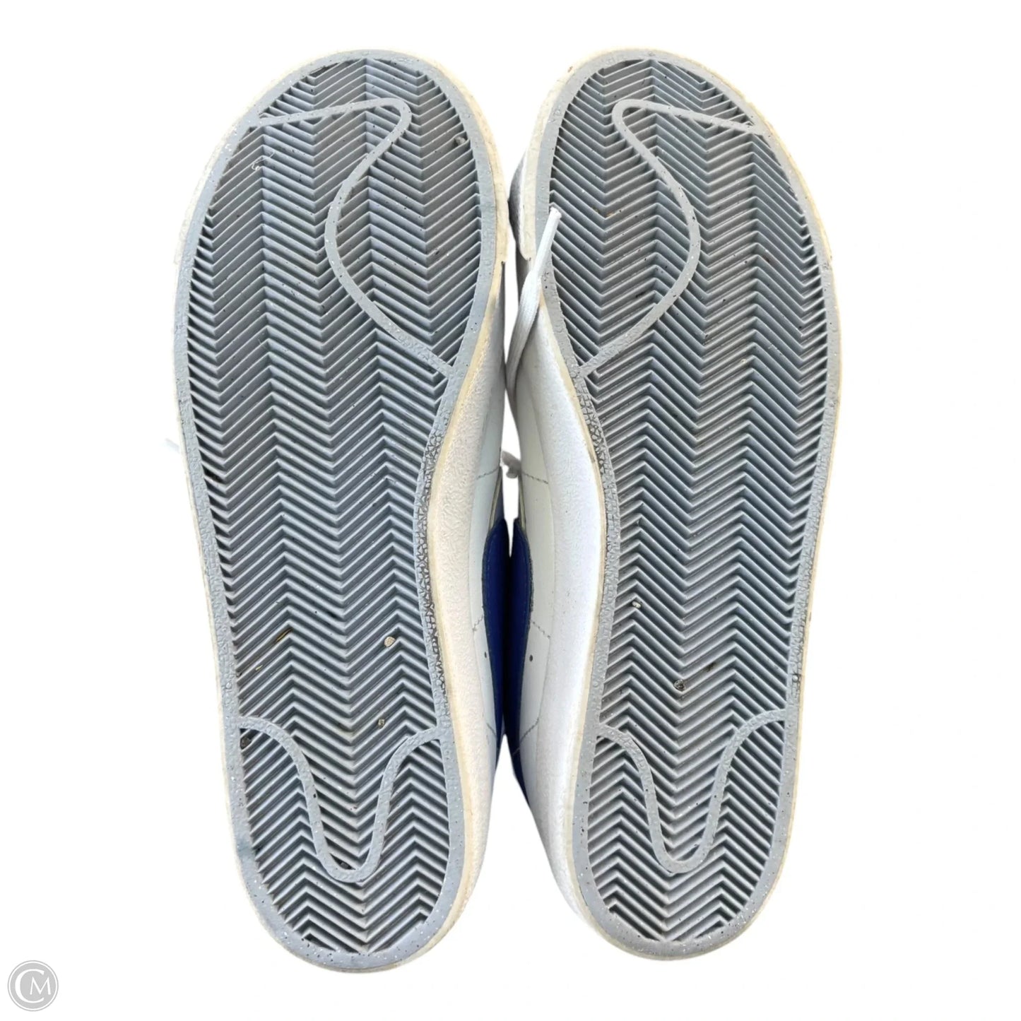Shoes Sneakers By Nike In Blue & White, Size: 9