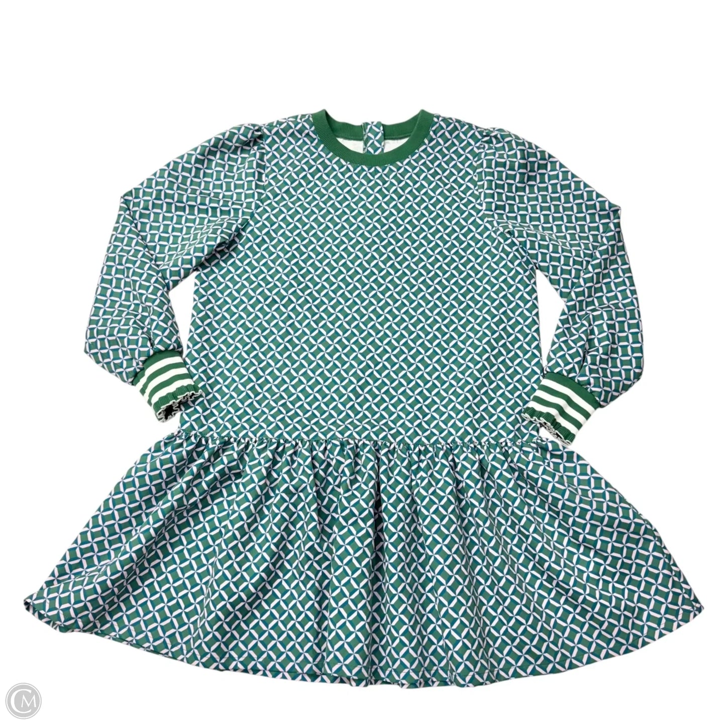 Dress Casual Short By Addison Bay In Green & Pink, Size: M