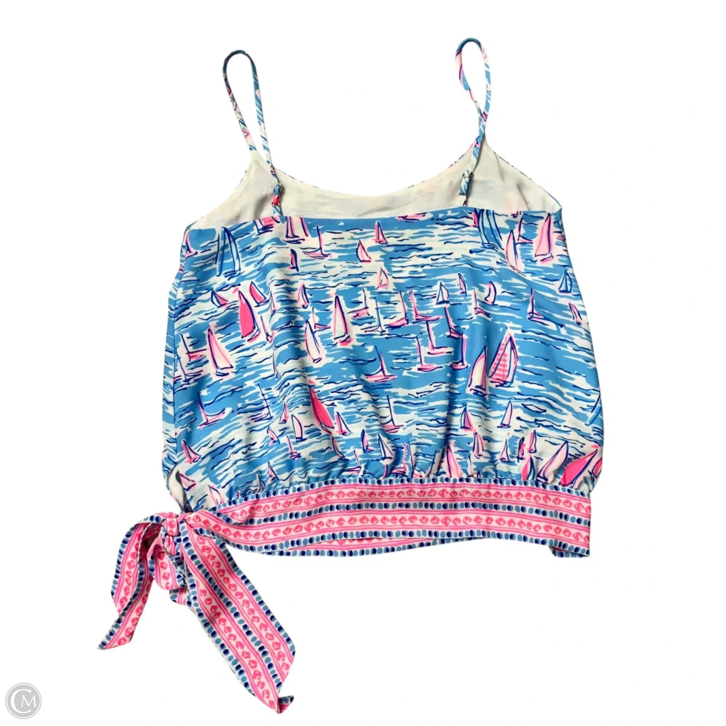 Top Sleeveless Designer By Lilly Pulitzer In Blue & Pink, Size: Xxs