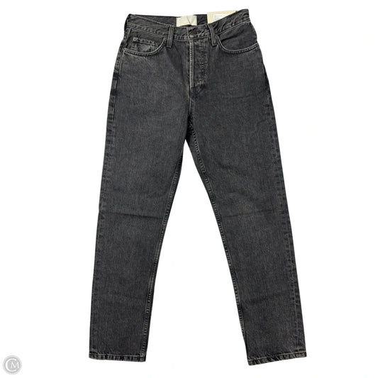 Jeans Straight By Everlane In Black Denim, Size: 2