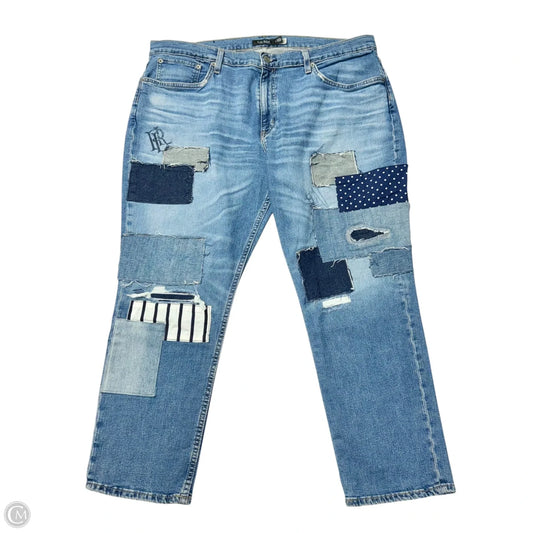 Jeans Boyfriend By Lauren By Ralph Lauren In Blue Denim, Size: 18
