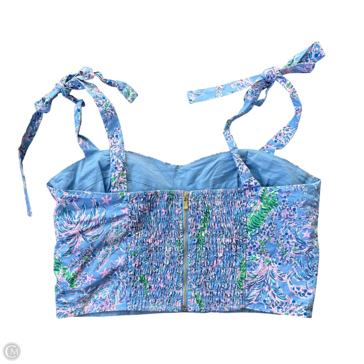 Top Sleeveless Designer By Lilly Pulitzer In Blue, Size: L