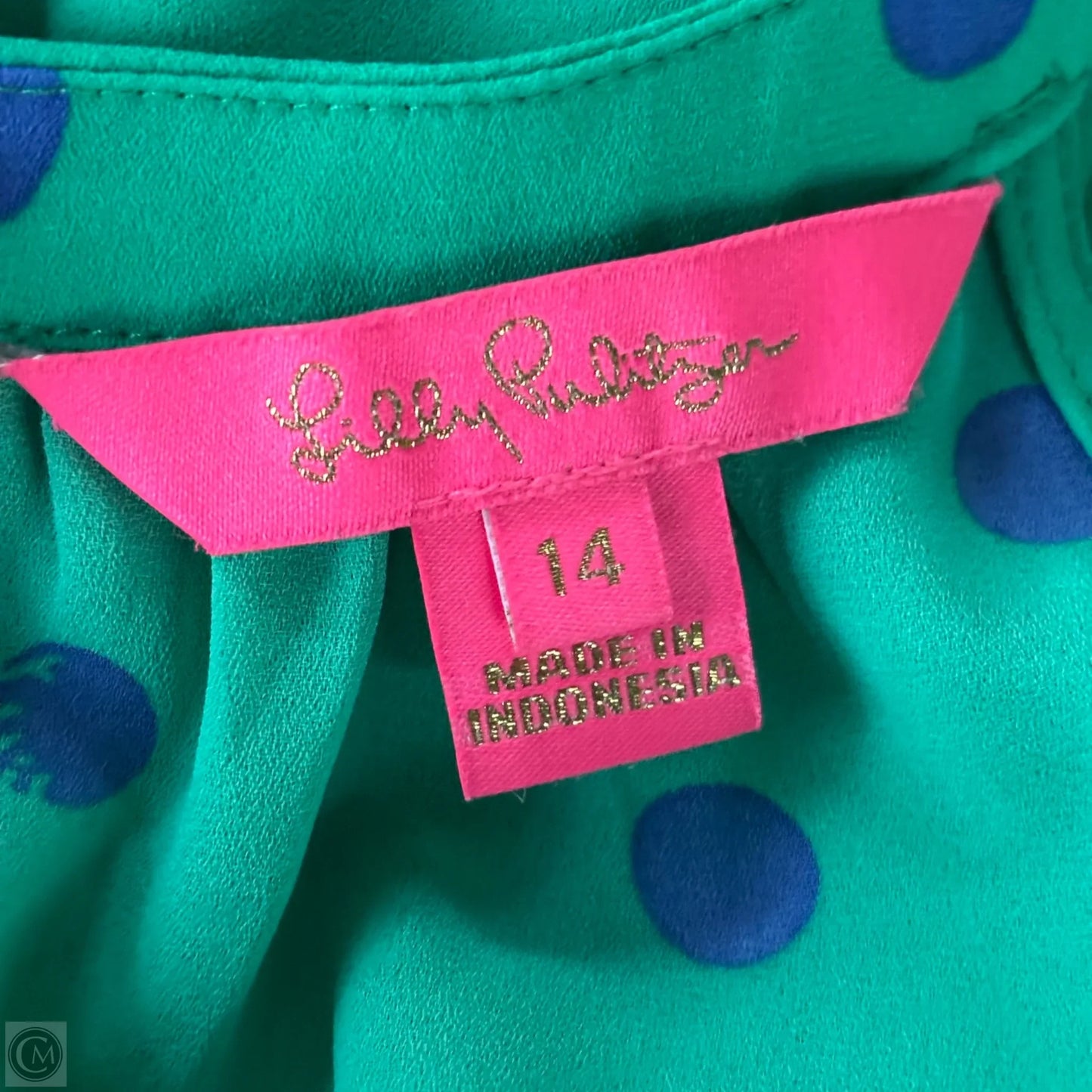 Dress Designer By Lilly Pulitzer In Polkadot Pattern, Size: L