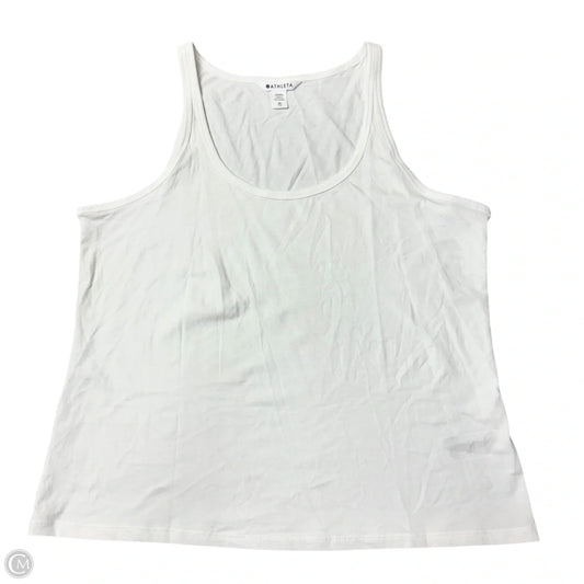 Athletic Tank Top By Athleta In White, Size: Xl