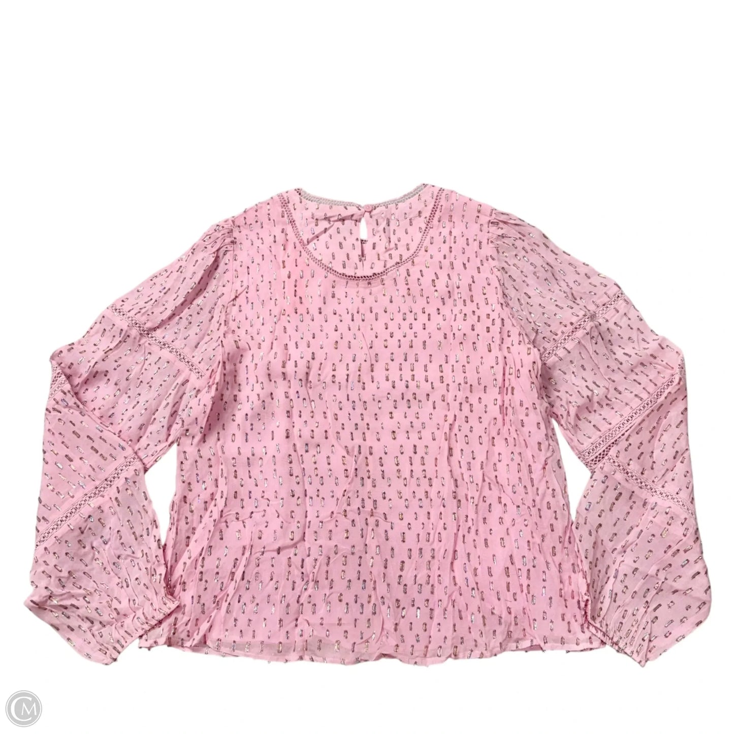 Top Long Sleeve Designer By Lilly Pulitzer In Pink, Size: M