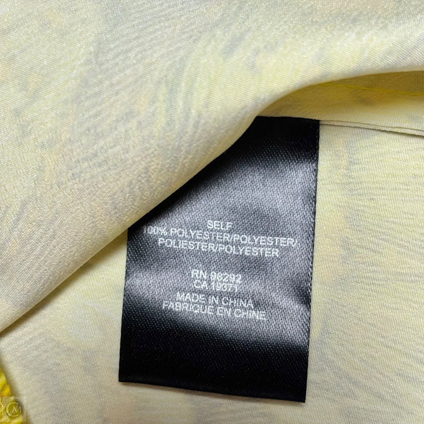 Top Sleeveless By Tibi In Yellow, Size: Xs