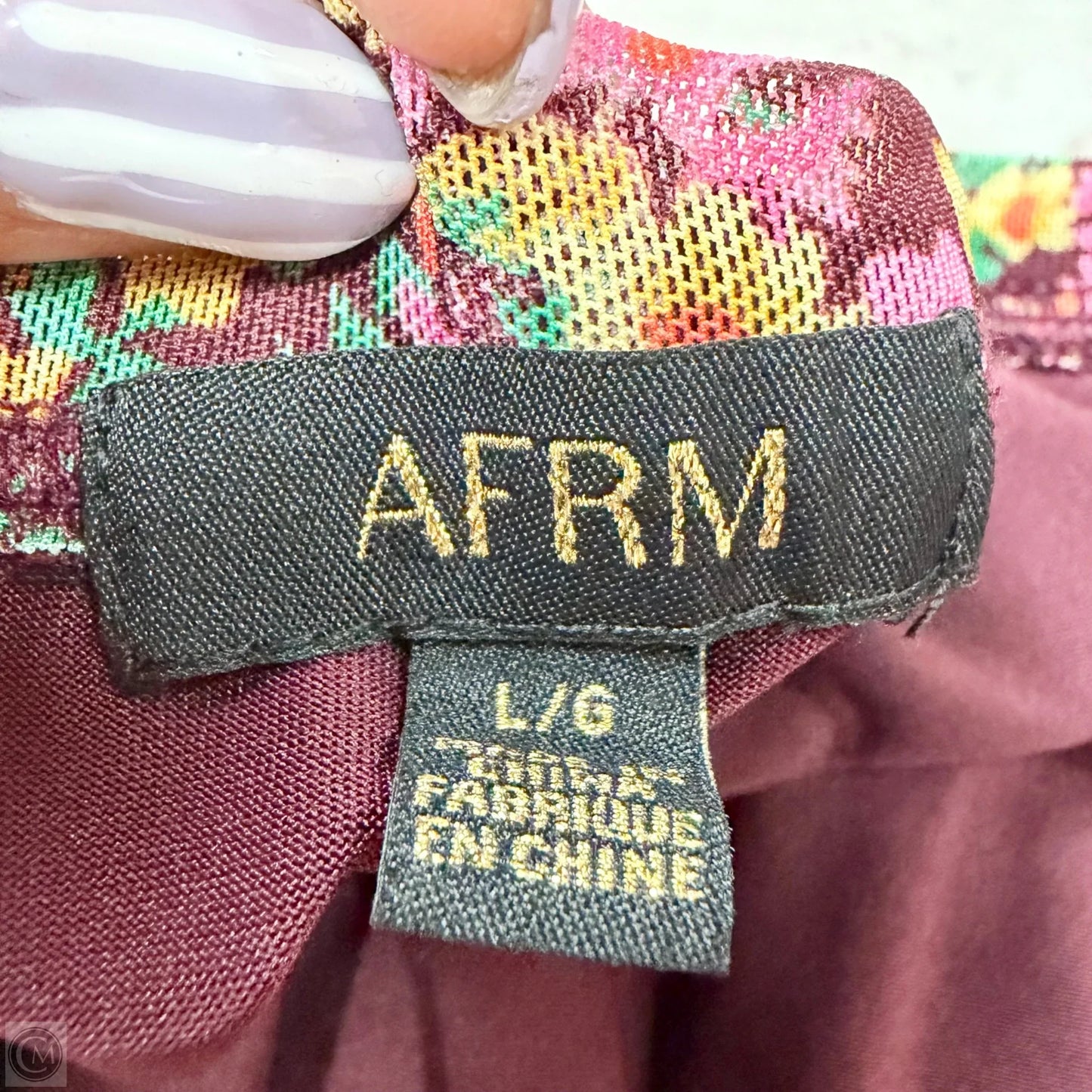 Dress Casual Maxi By Afrm In Floral Print, Size: L