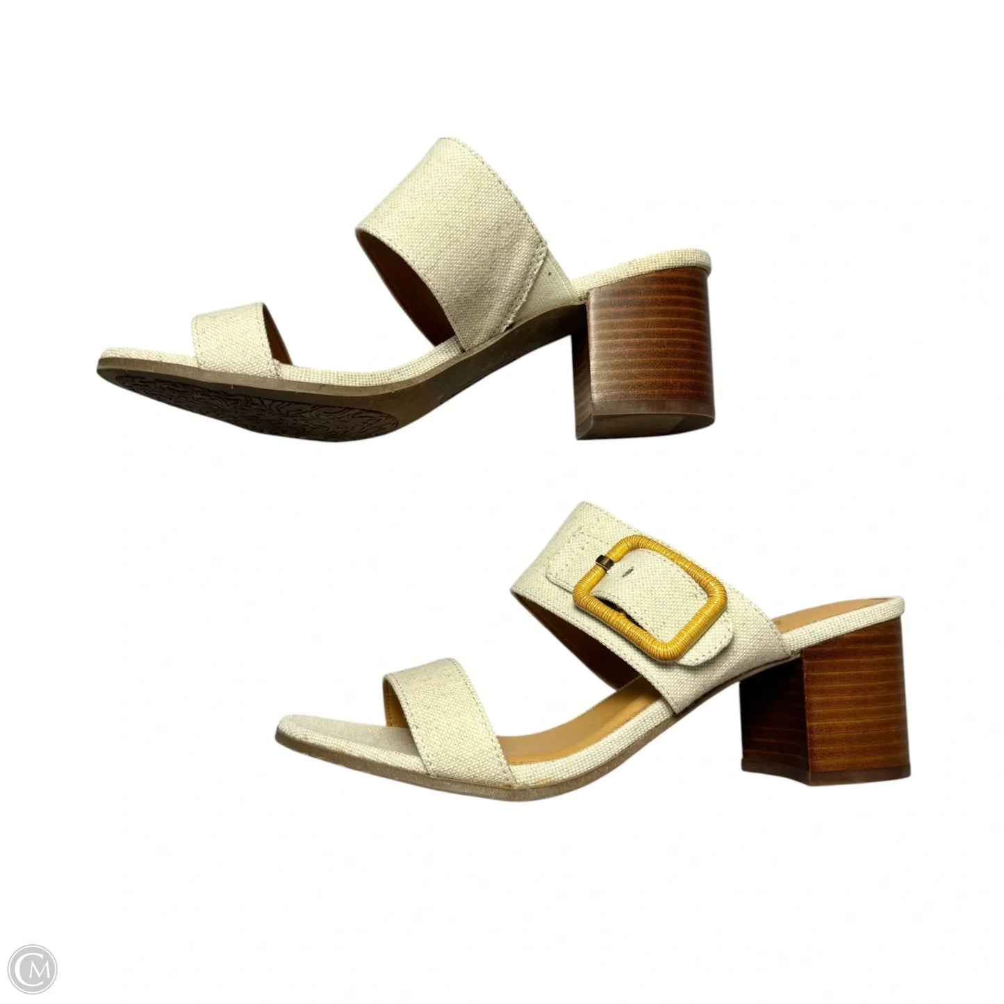 Sandals Heels Block By Tommy Bahama In Tan, Size: 7