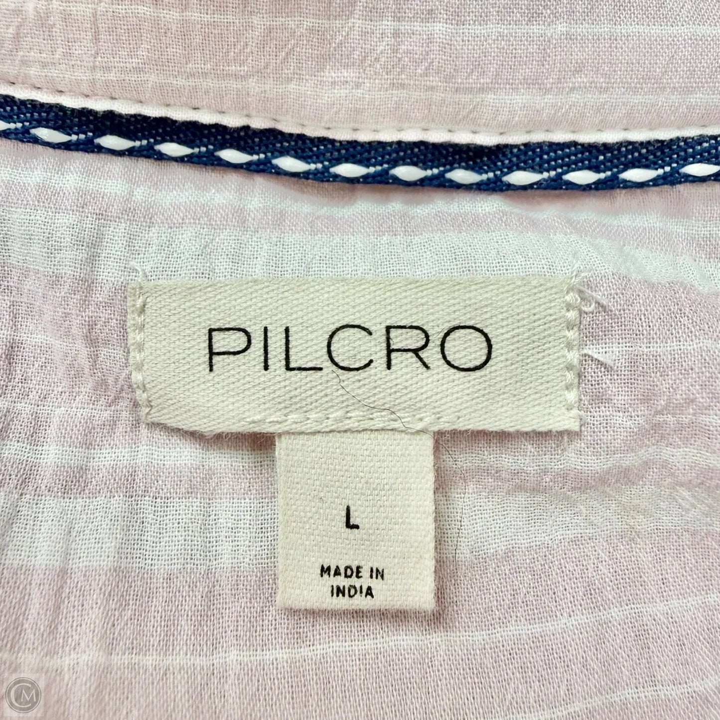 Top 3/4 Sleeve By Pilcro In Striped Pattern, Size: L