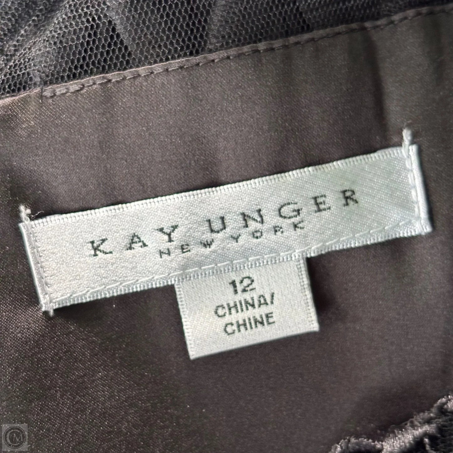 Dress Party Midi By Kay Unger In Black, Size: L