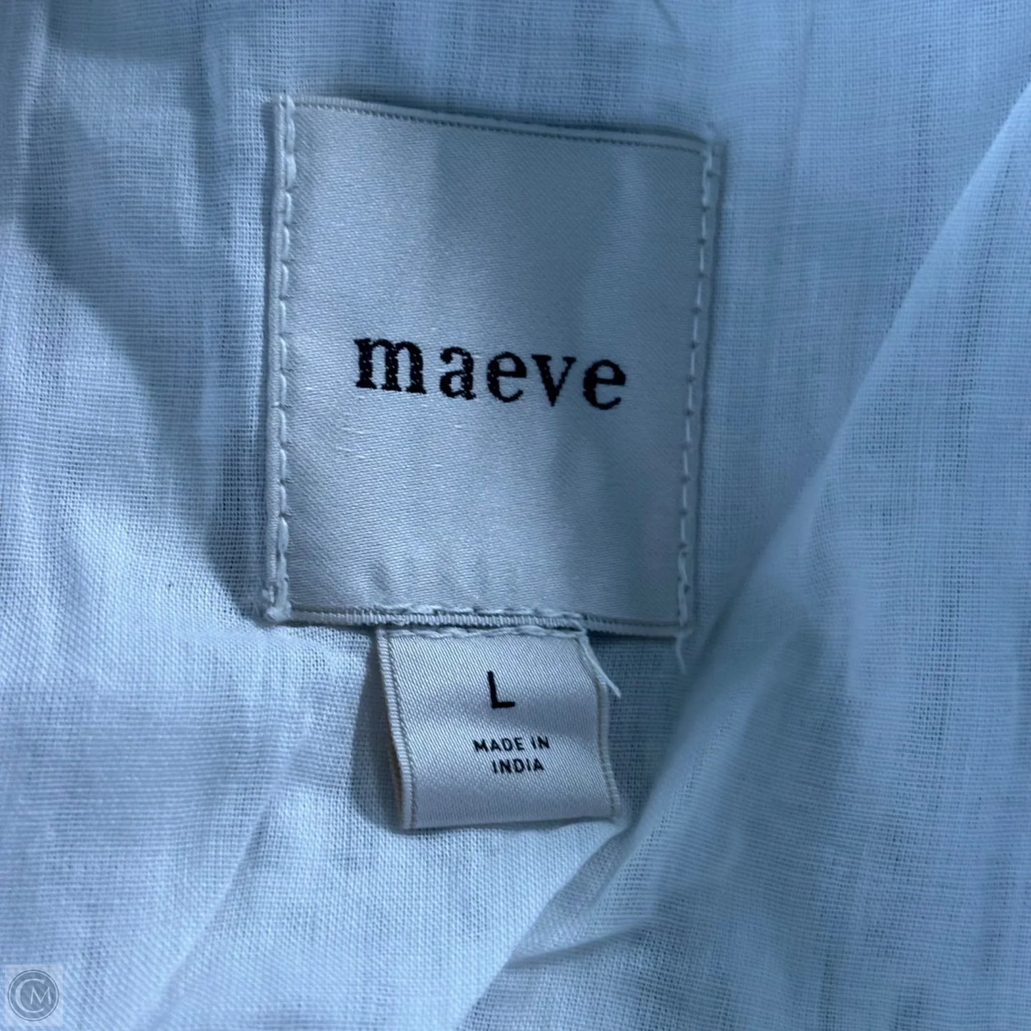 Dress Casual Midi By Maeve In Black & White, Size: L