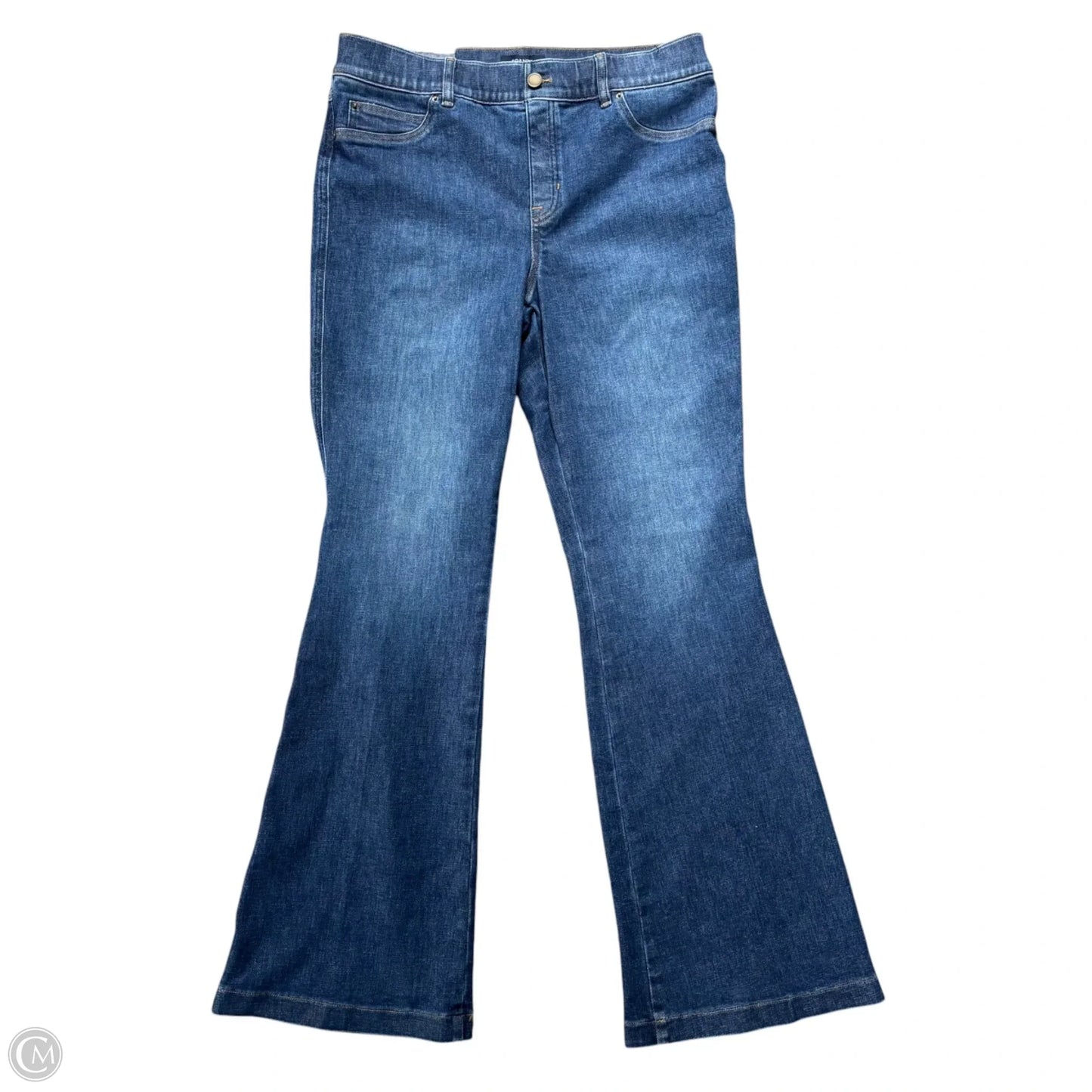 Jeans Flared By Spanx In Blue Denim, Size: Xl