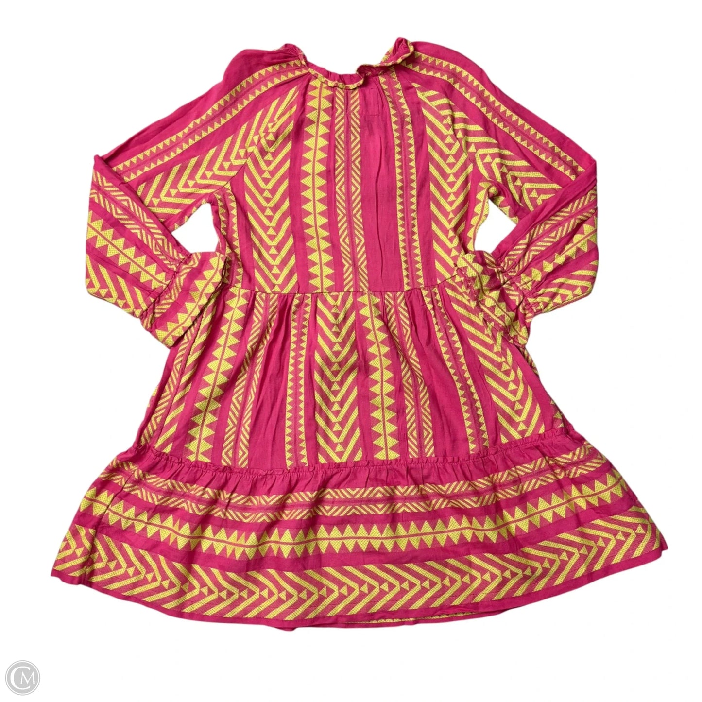 Dress Casual Midi By Maeve In Green & Pink, Size: S