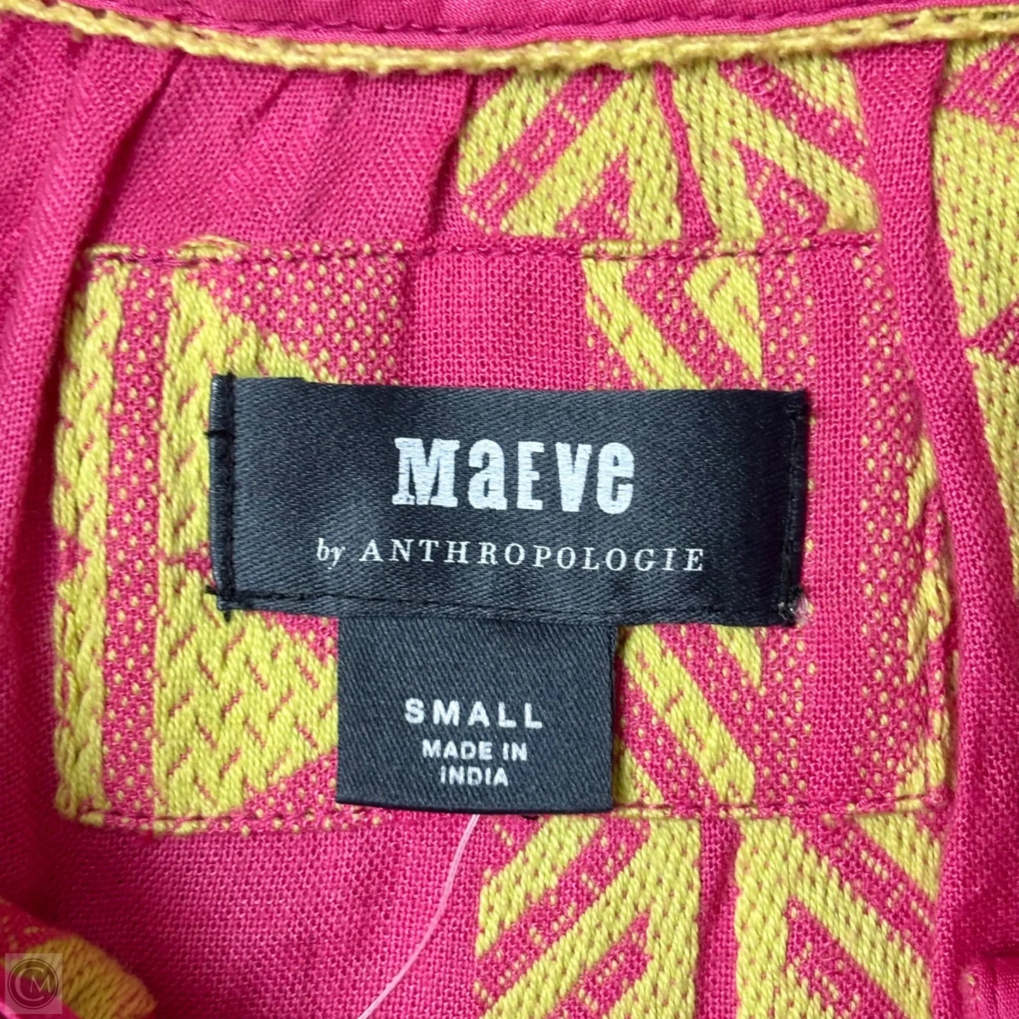 Dress Casual Midi By Maeve In Green & Pink, Size: S