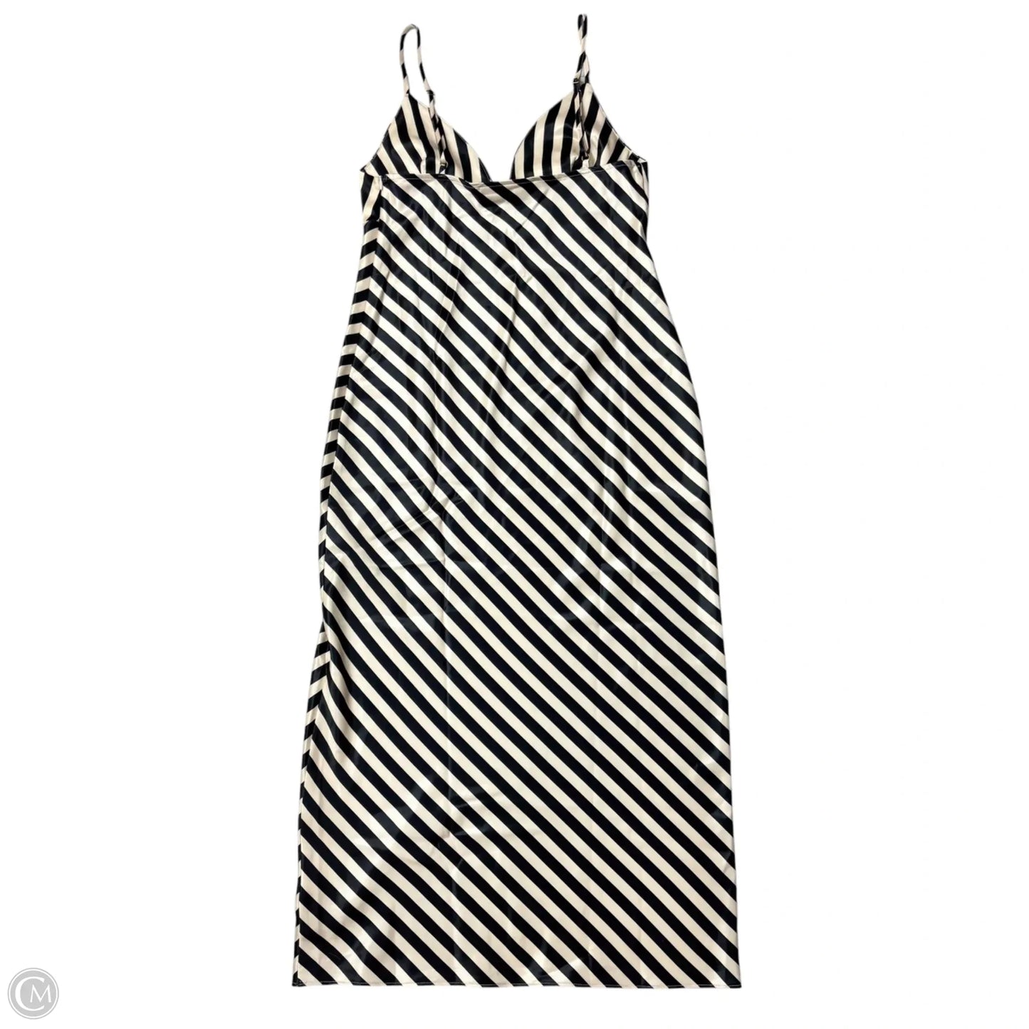 Dress Casual Midi By Shonajoy In Black & Tan, Size: Xs