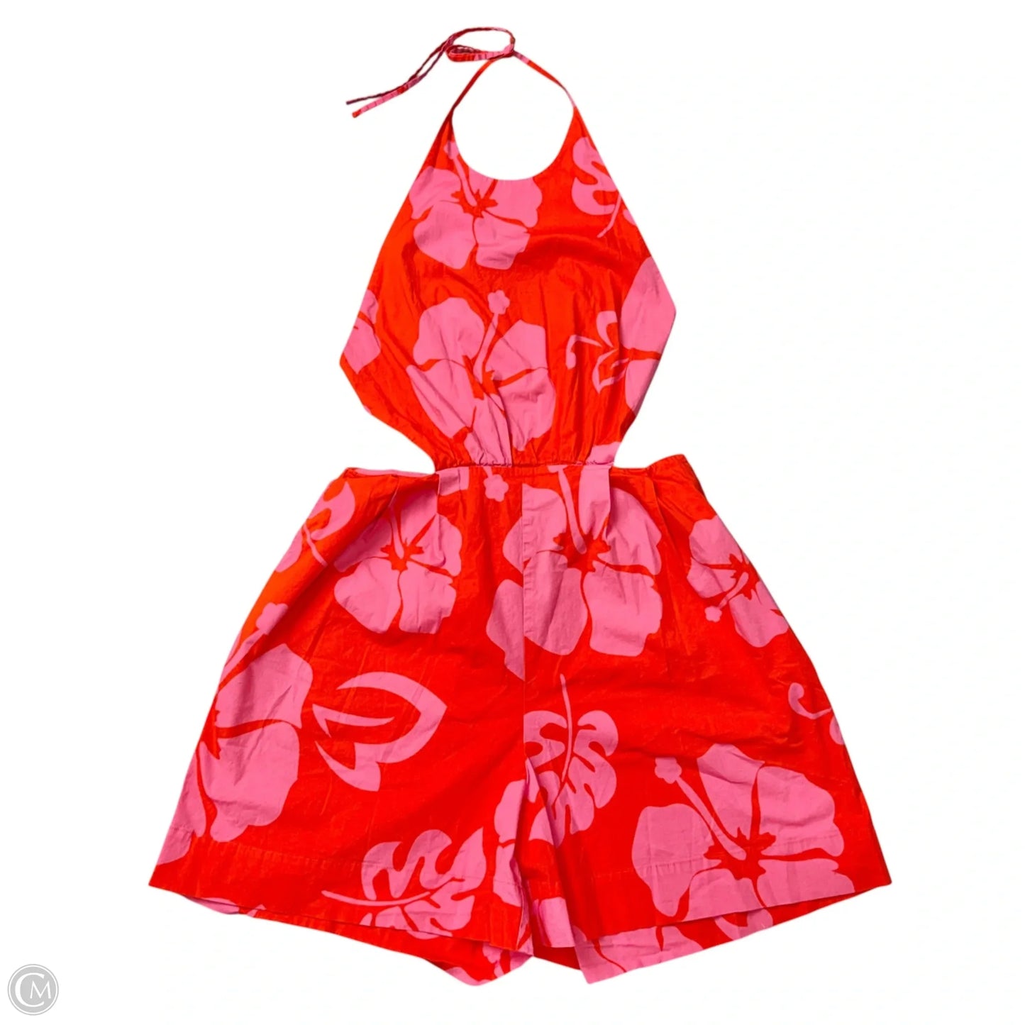 Romper By Staud In Orange & Pink, Size: S