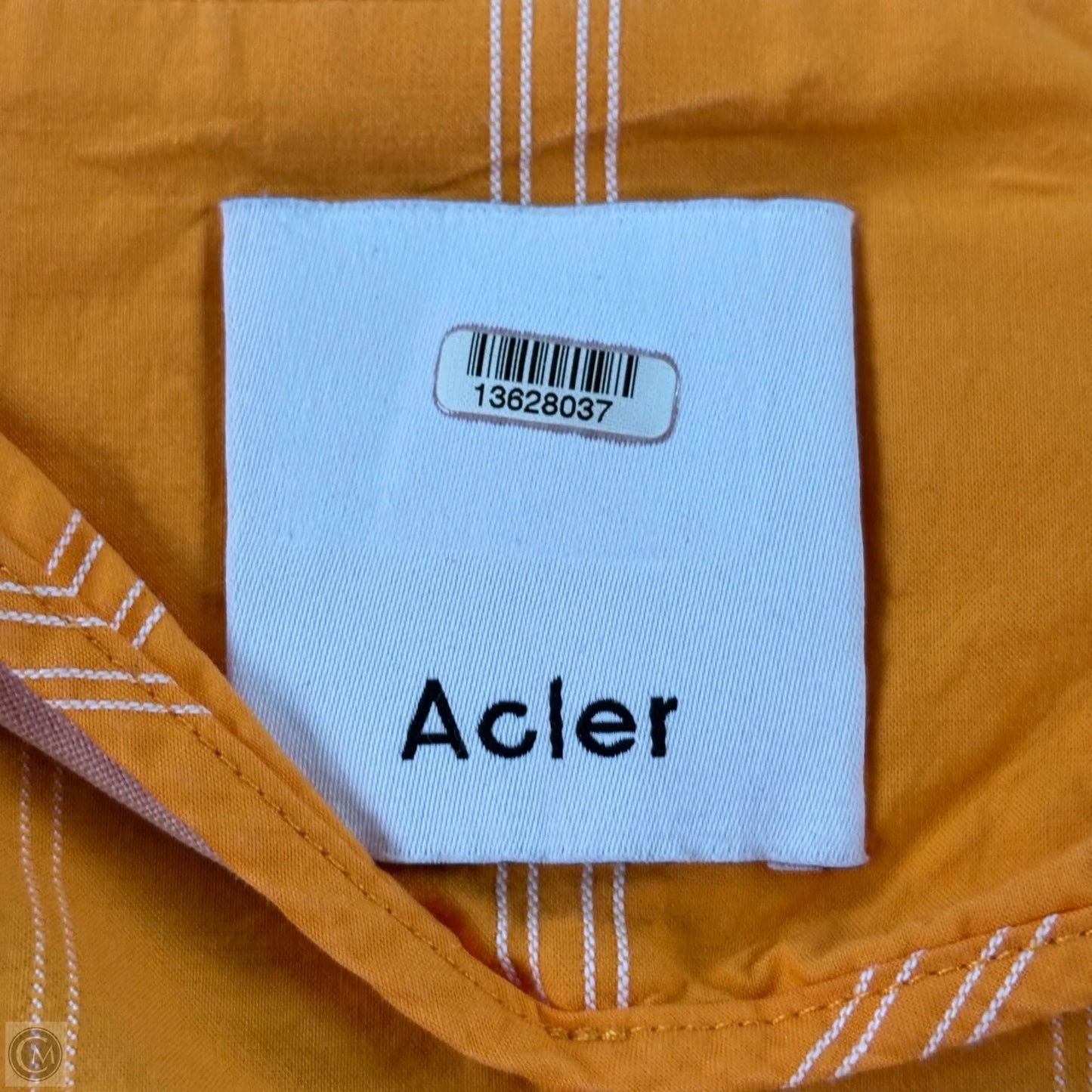 Top Long Sleeve By Acler In Striped Pattern, Size: M