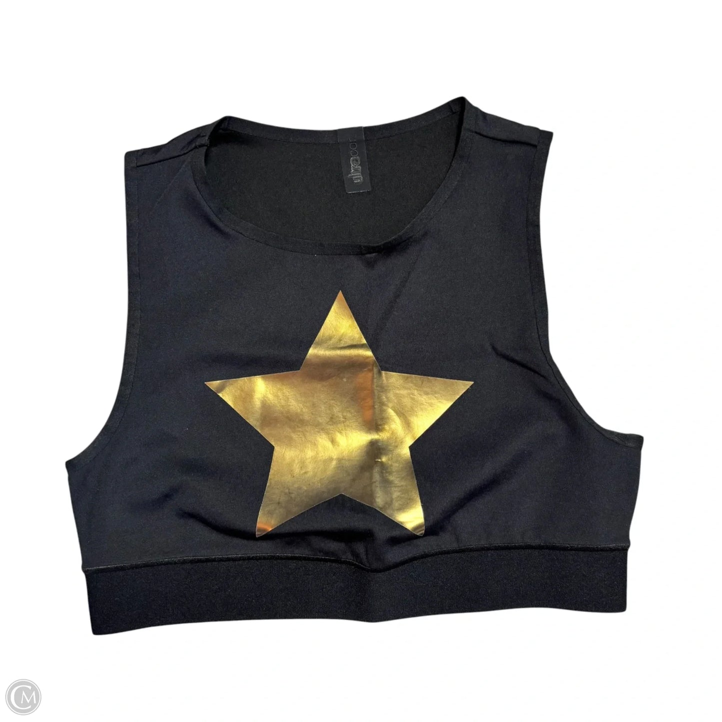 Athletic Bra By Ultracor In Black & Gold, Size: S