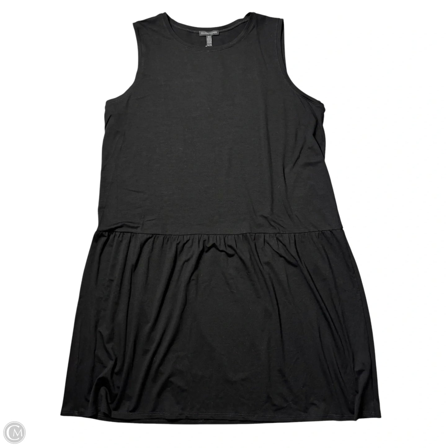 Dress Casual Midi By Eileen Fisher In Black, Size: Xl