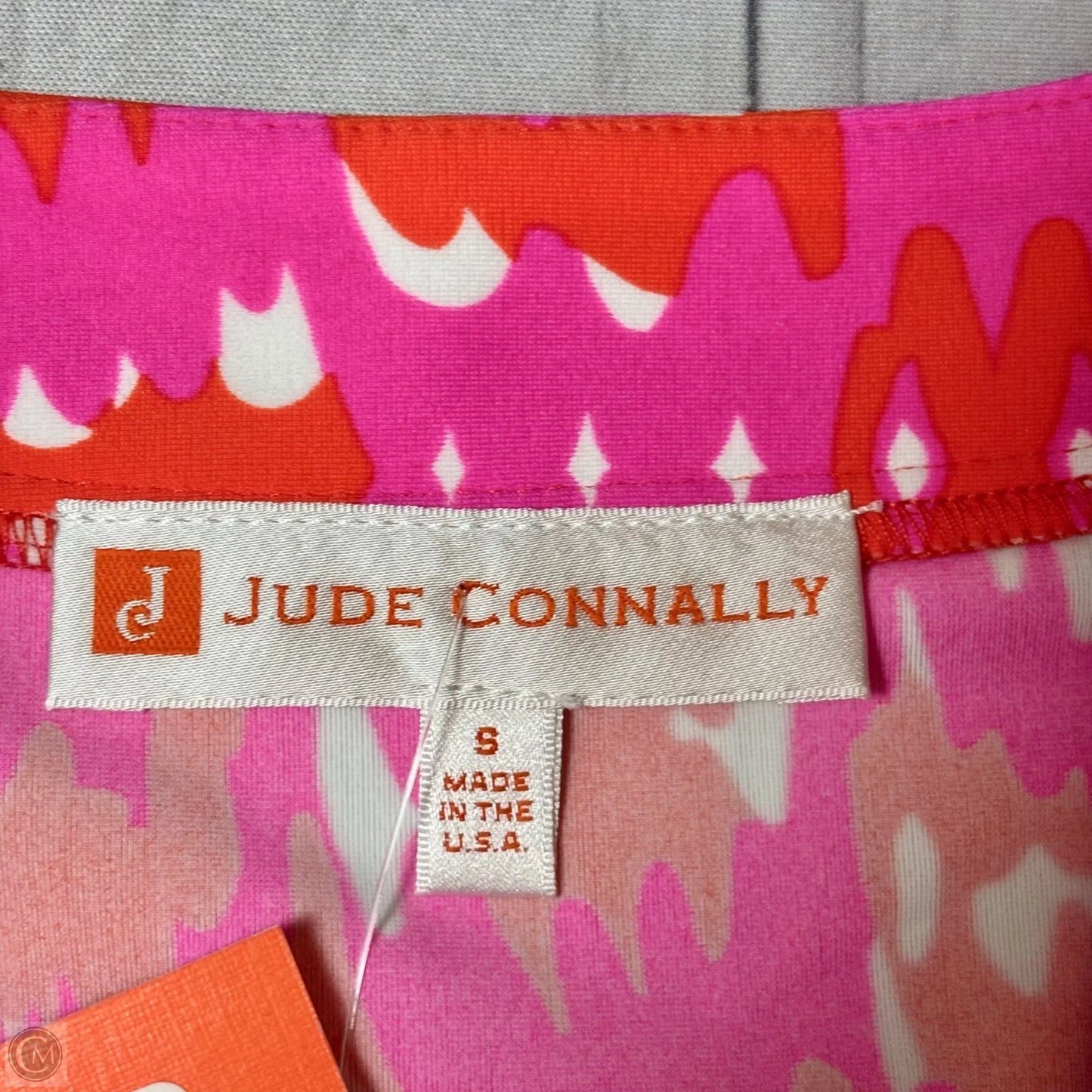 Dress Casual Midi By Jude Connally In Orange & Pink, Size: S