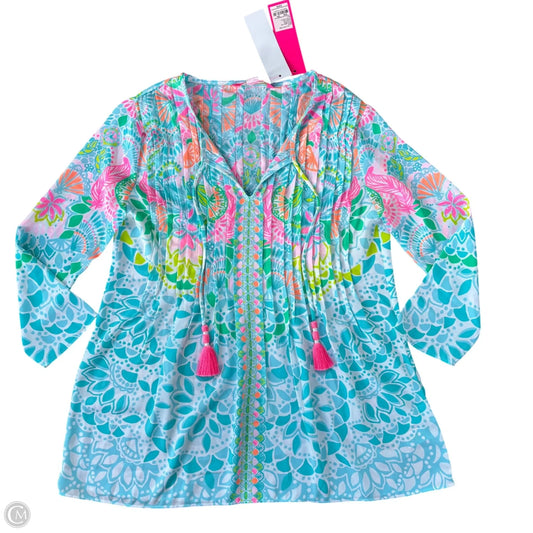 Top 3/4 Sleeve Designer By Lilly Pulitzer In Multi-colored, Size: Xxs