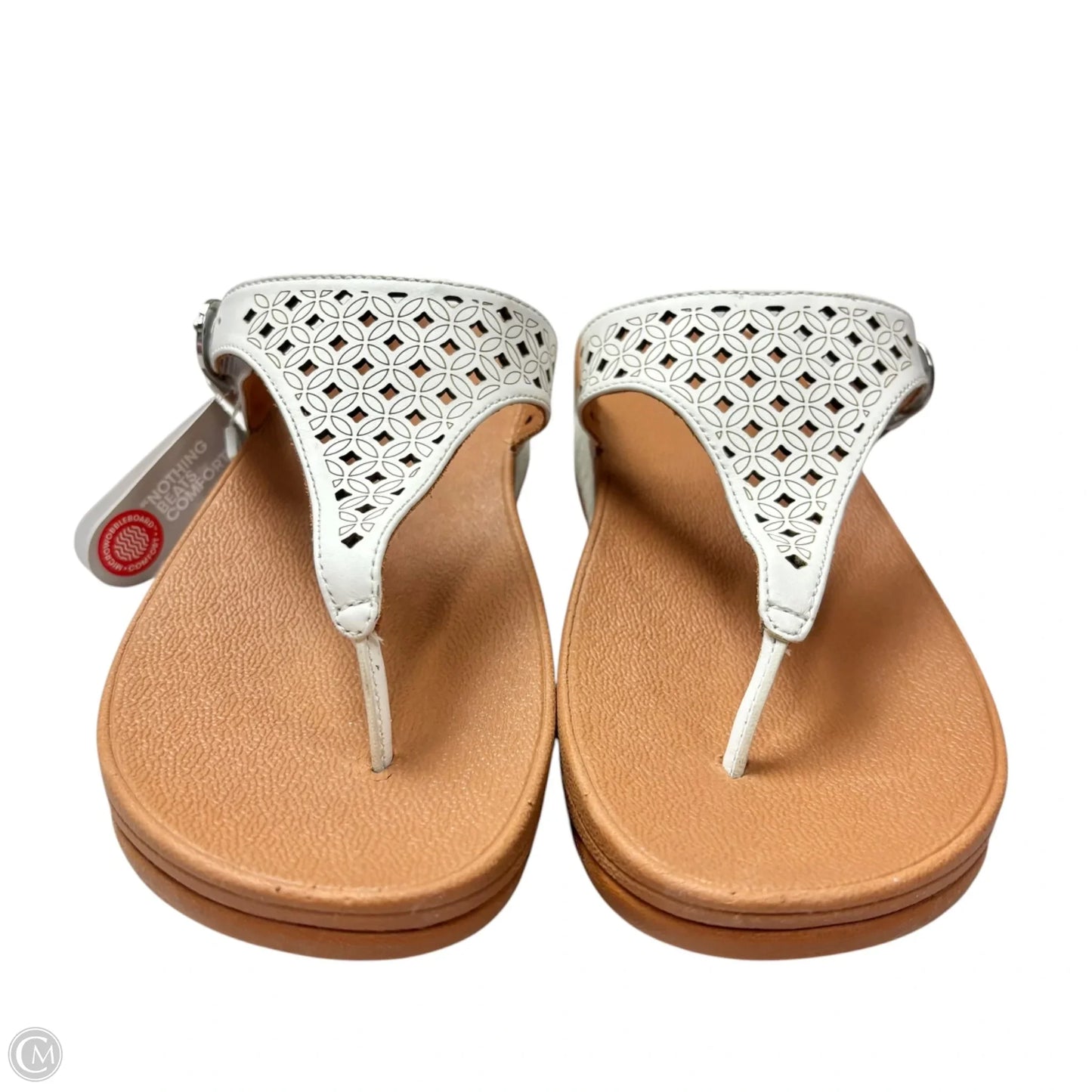 Sandals Heels Wedge By Fitflop In White, Size: 10