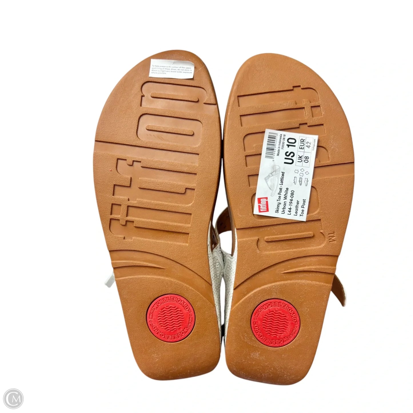 Sandals Heels Wedge By Fitflop In White, Size: 10