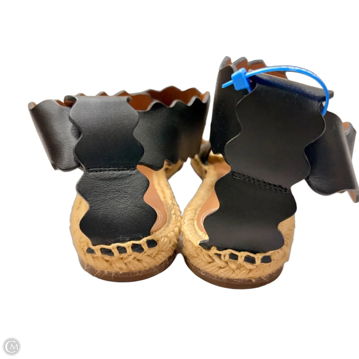 Sandals Luxury Designer By Chloe In Black, Size: 9.5