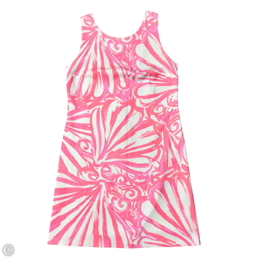 Dress Designer By Lilly Pulitzer In Pink & White, Size: S