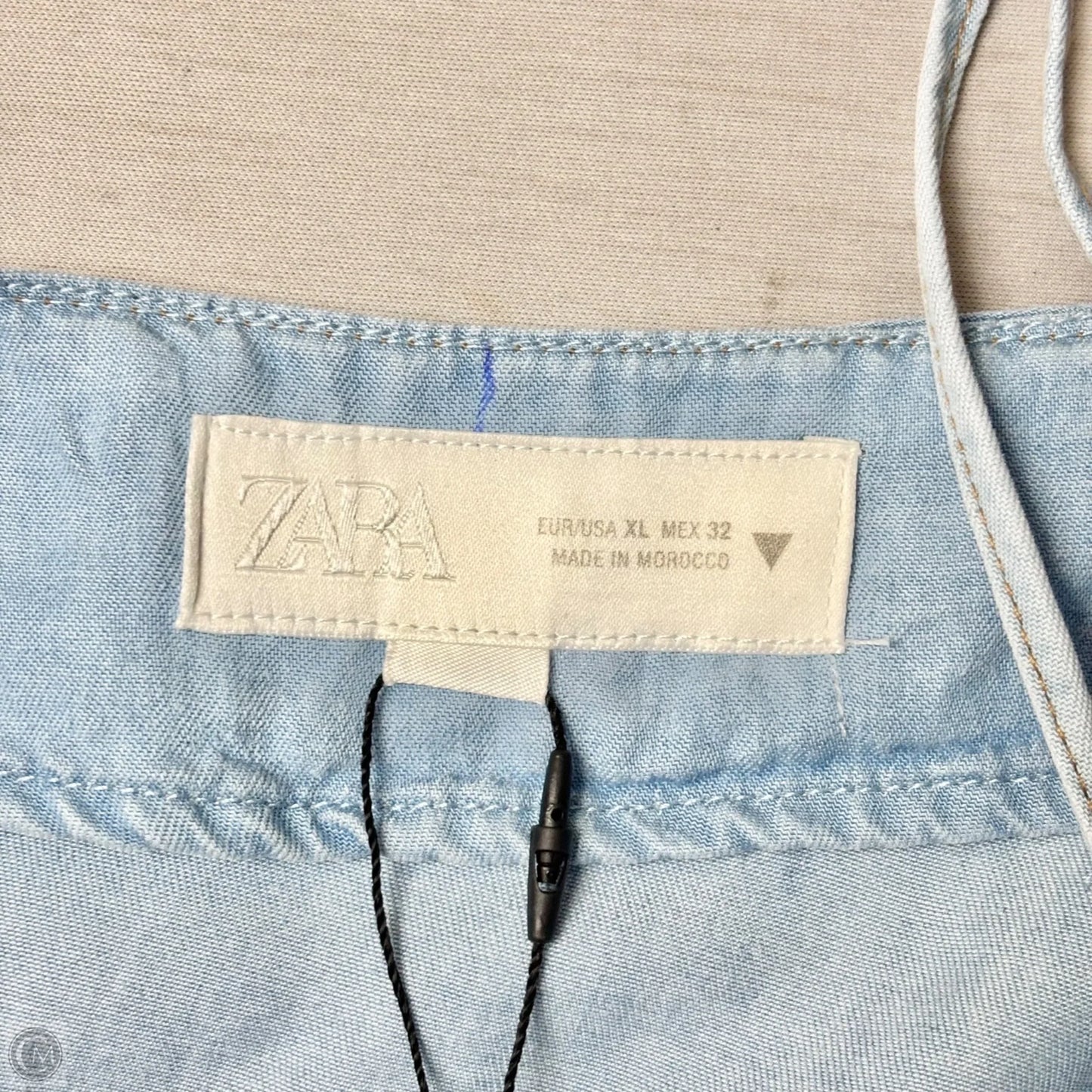 Dress Casual Maxi By Zara In Blue Denim, Size: Xl