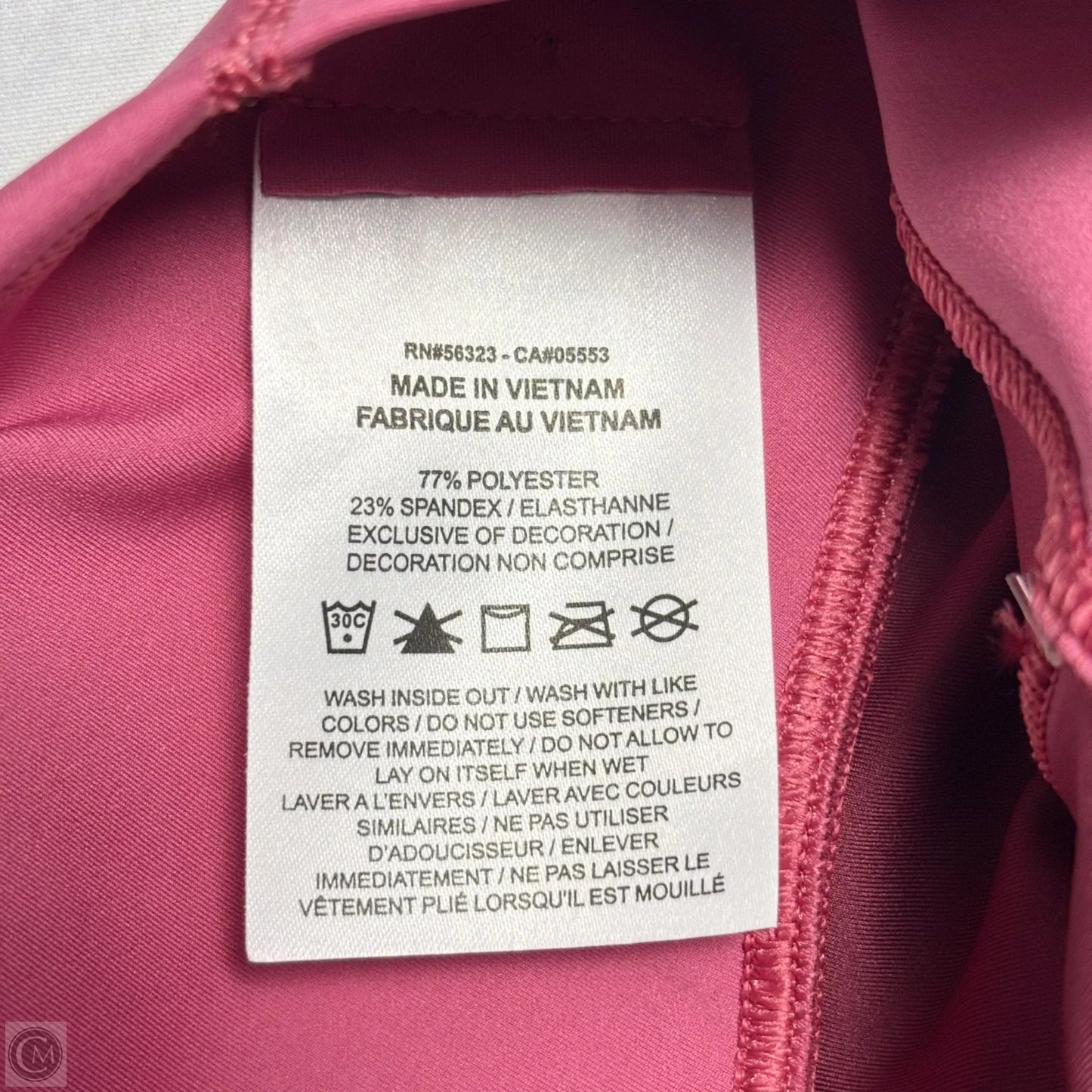 Athletic Leggings By Nike Apparel In Pink, Size: L