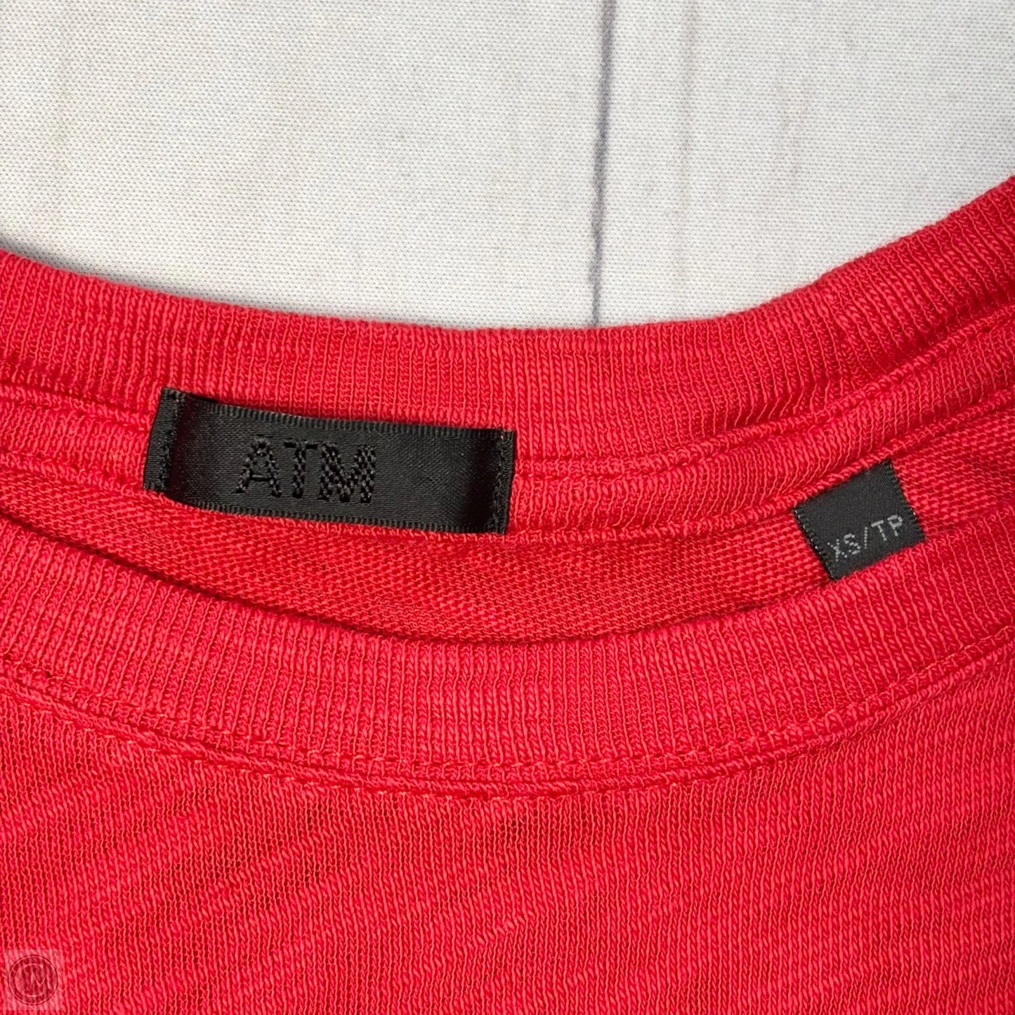 Top Short Sleeve Basic By Atm In Red, Size: Xs