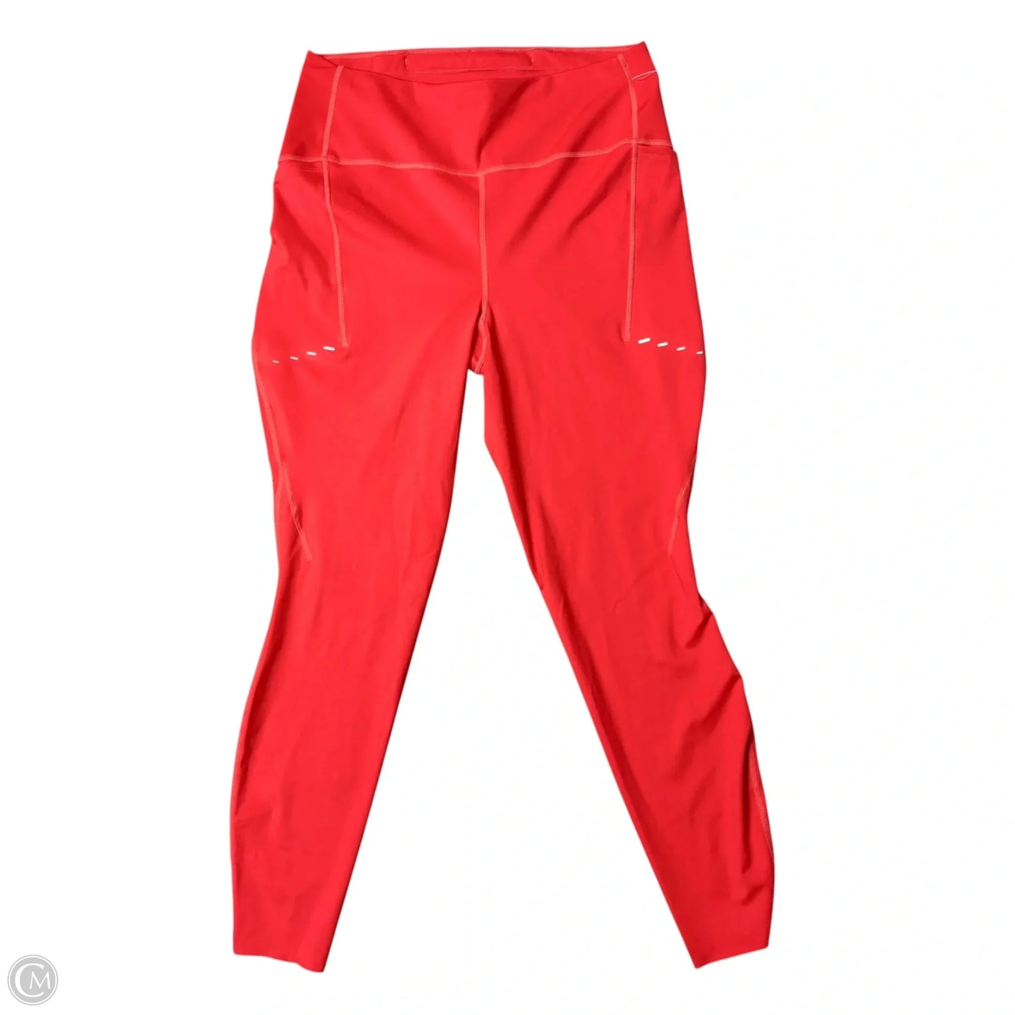 Athletic Leggings By Nike Apparel In Coral, Size: L