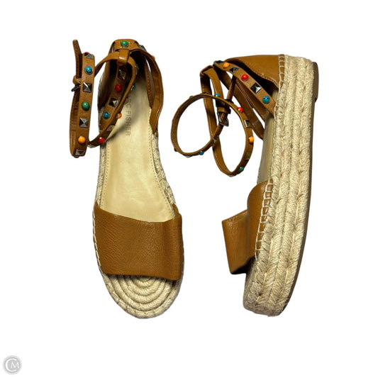 Sandals Heels Platform By Marc Fisher In Brown, Size: 8