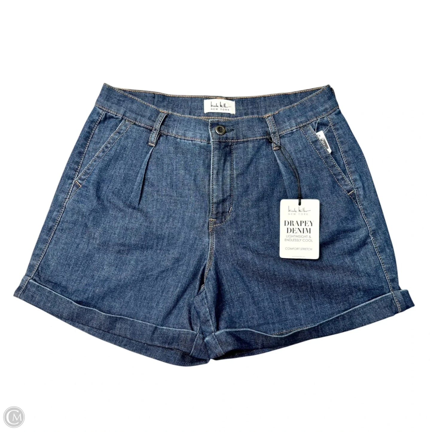Shorts By Nicole Miller In Blue Denim, Size: 4