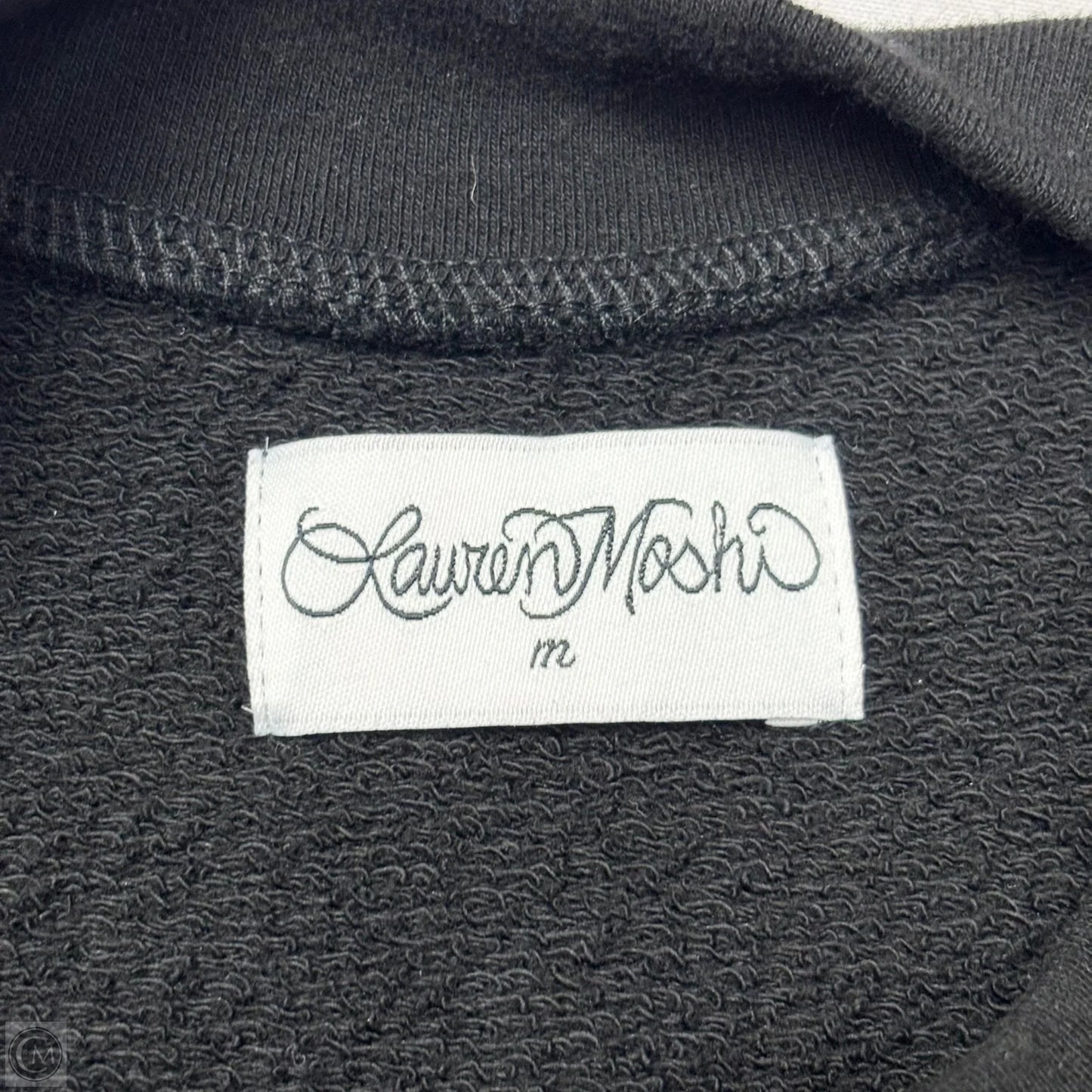 Sweatshirt Crewneck By Lauren Moshi In Black, Size: M