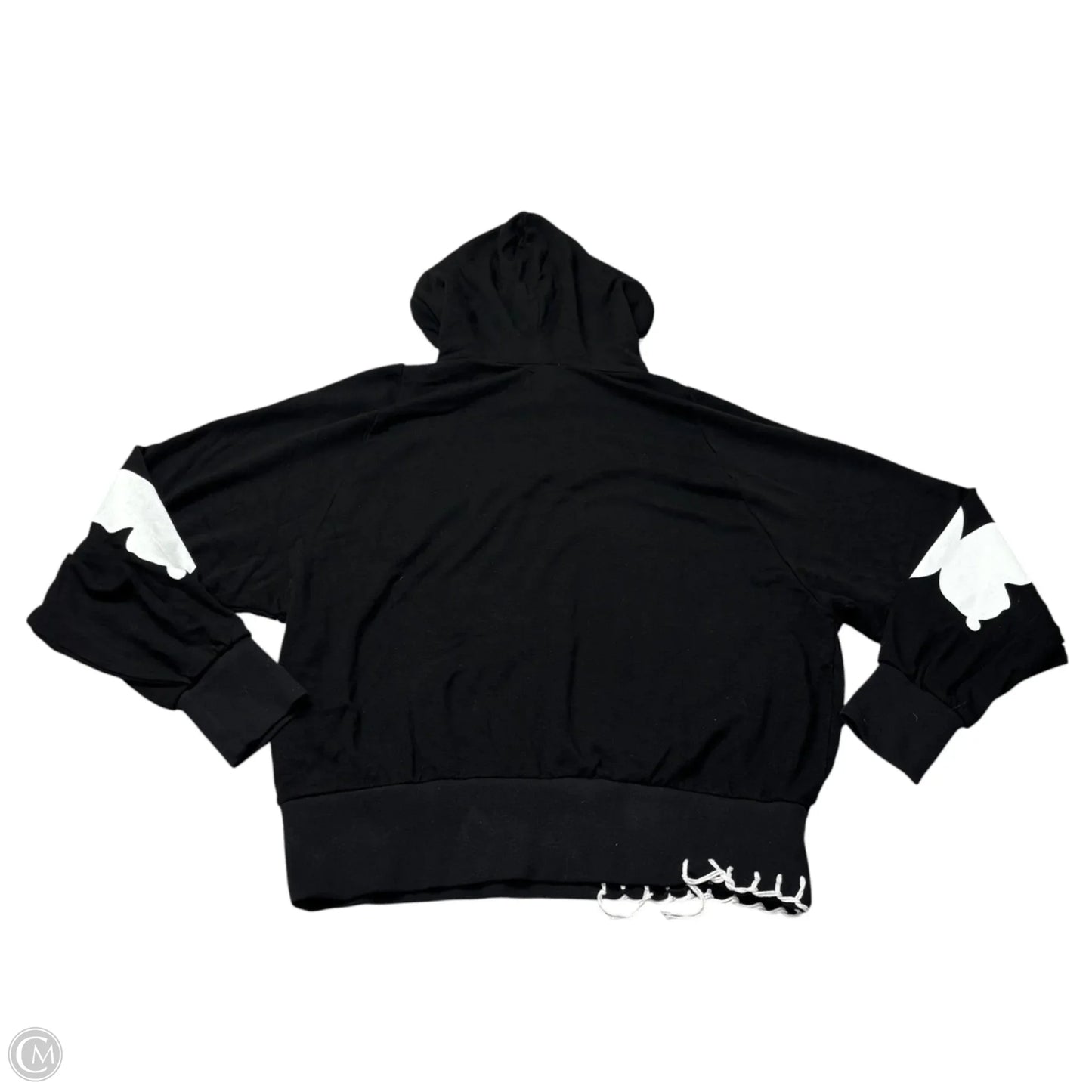 Sweatshirt Hoodie By Lauren Moshi In Black, Size: M