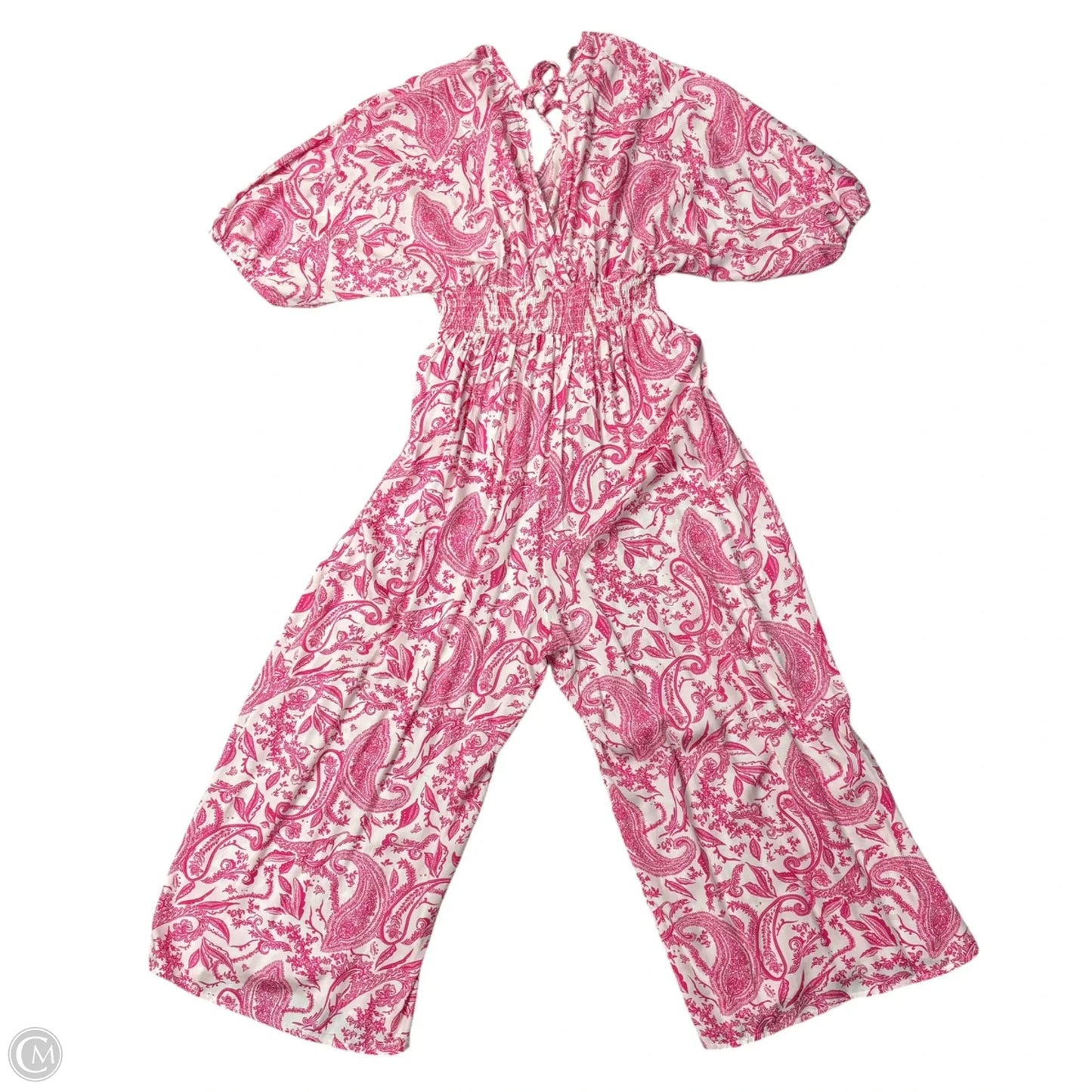 Jumpsuit By Za In Paisley Print, Size: L/Xl