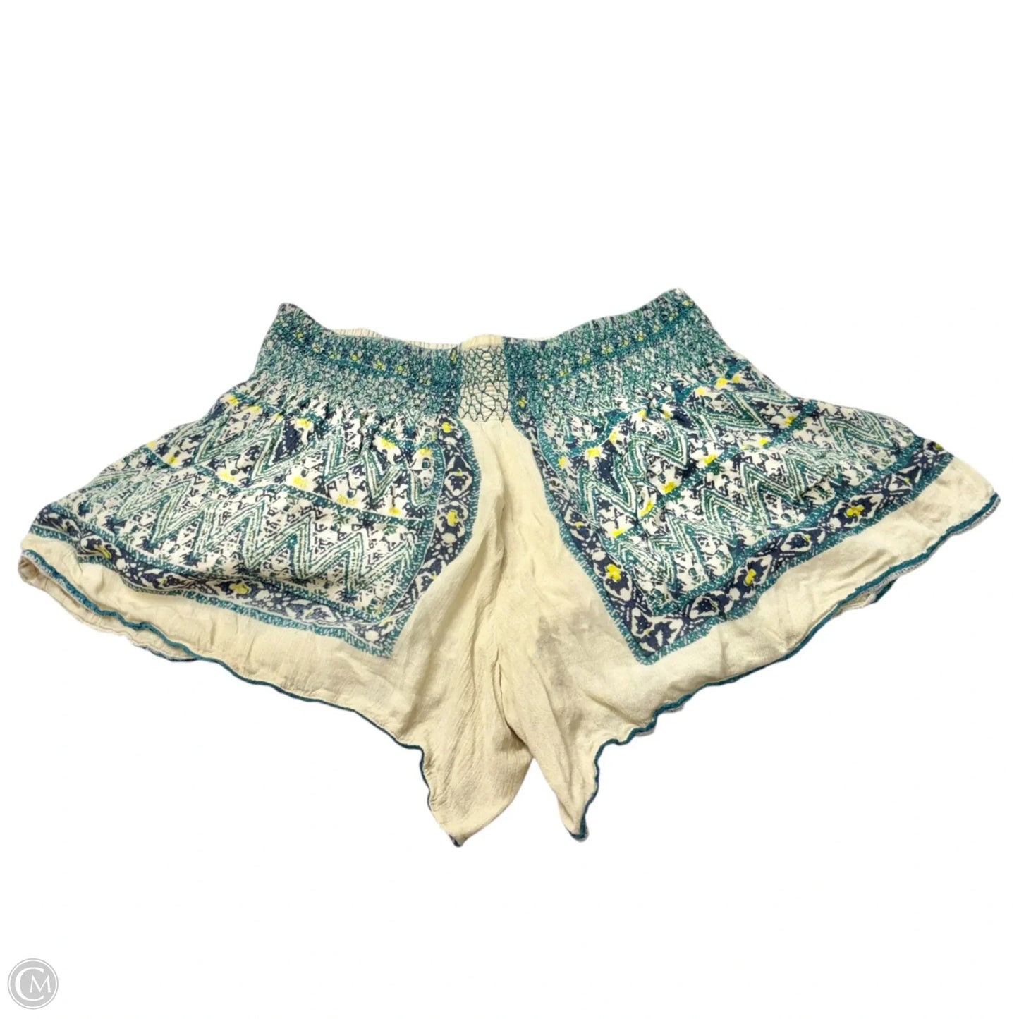Shorts By Free People In Cream & Green, Size: L