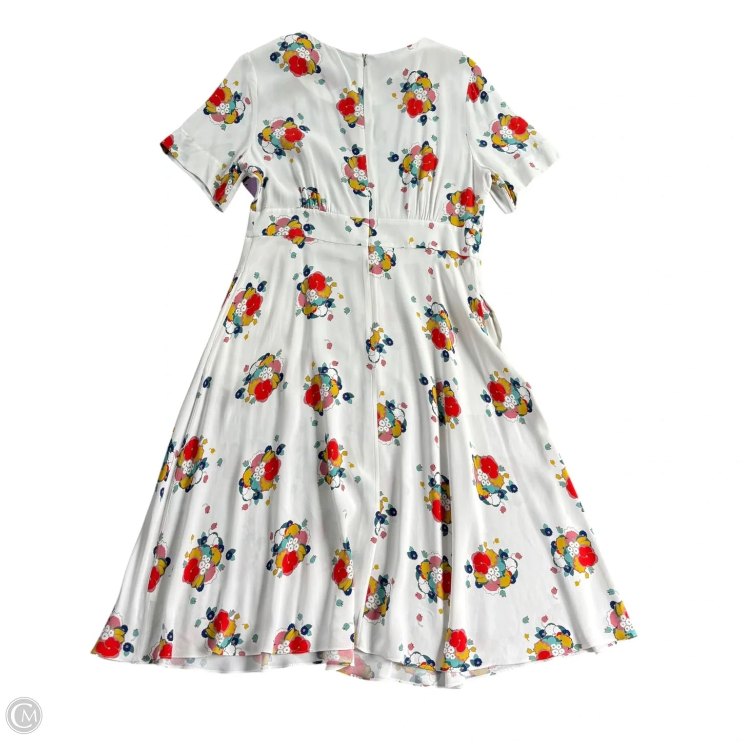 Dress Casual Midi By Boden In Floral Print, Size: L
