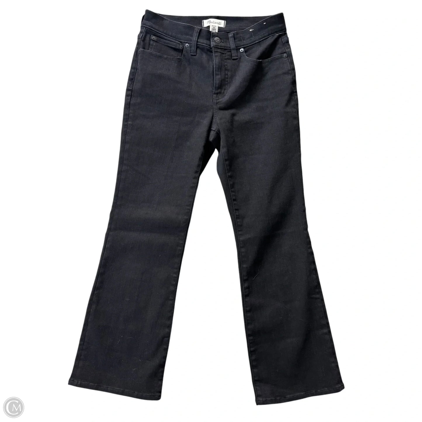 Jeans Boot Cut By Madewell In Black Denim, Size: 6