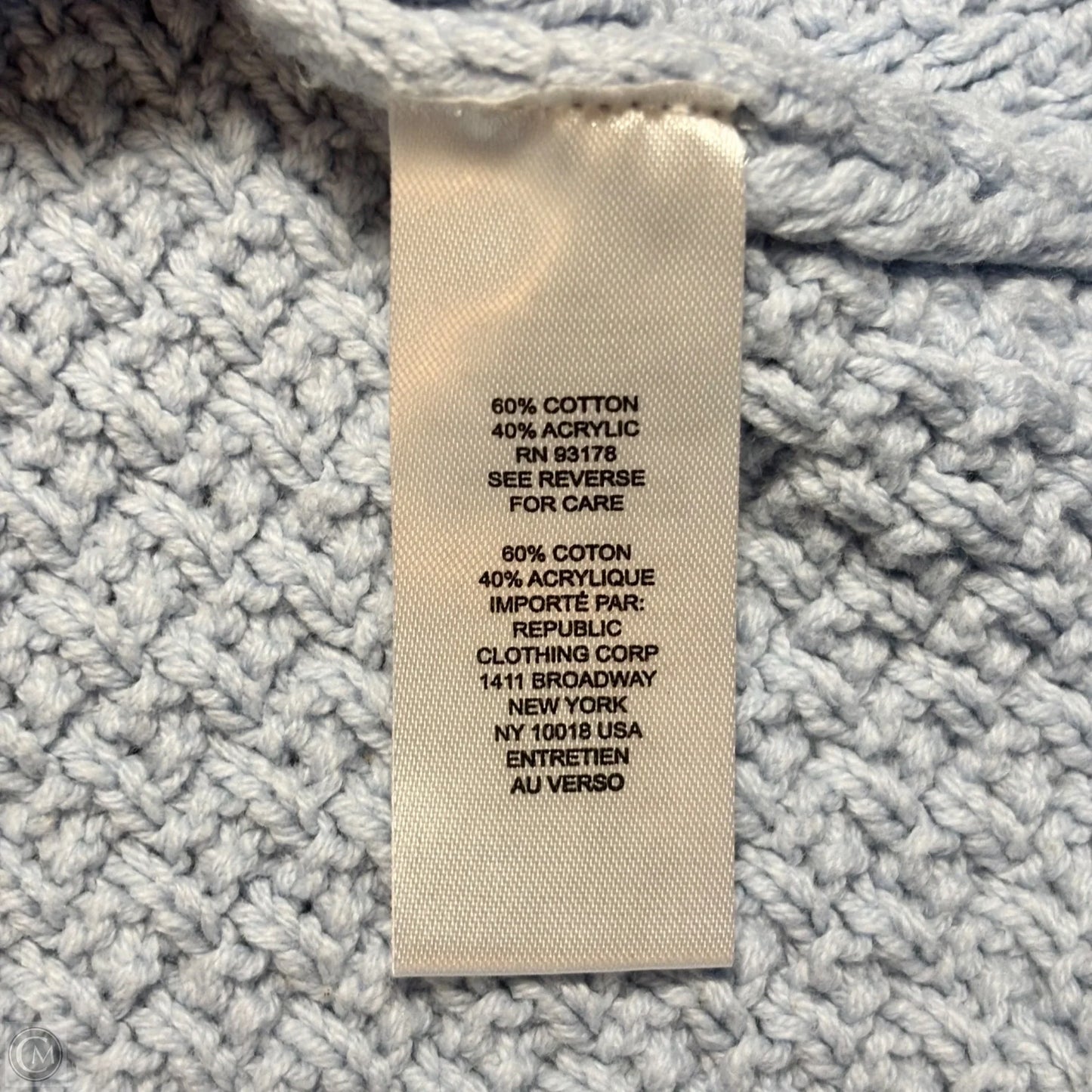 Sweater Short Sleeve By Joie In Blue, Size: L