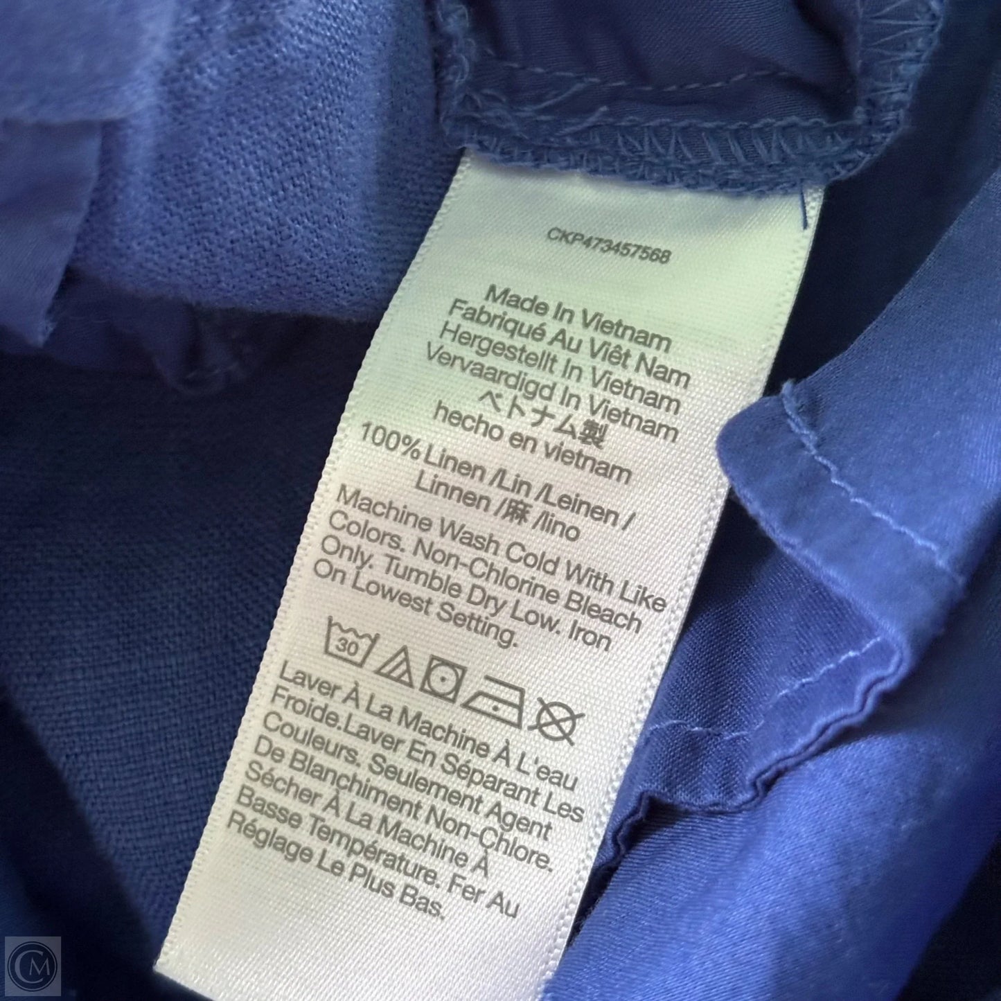 Pants Linen By Madewell In Blue, Size: 8